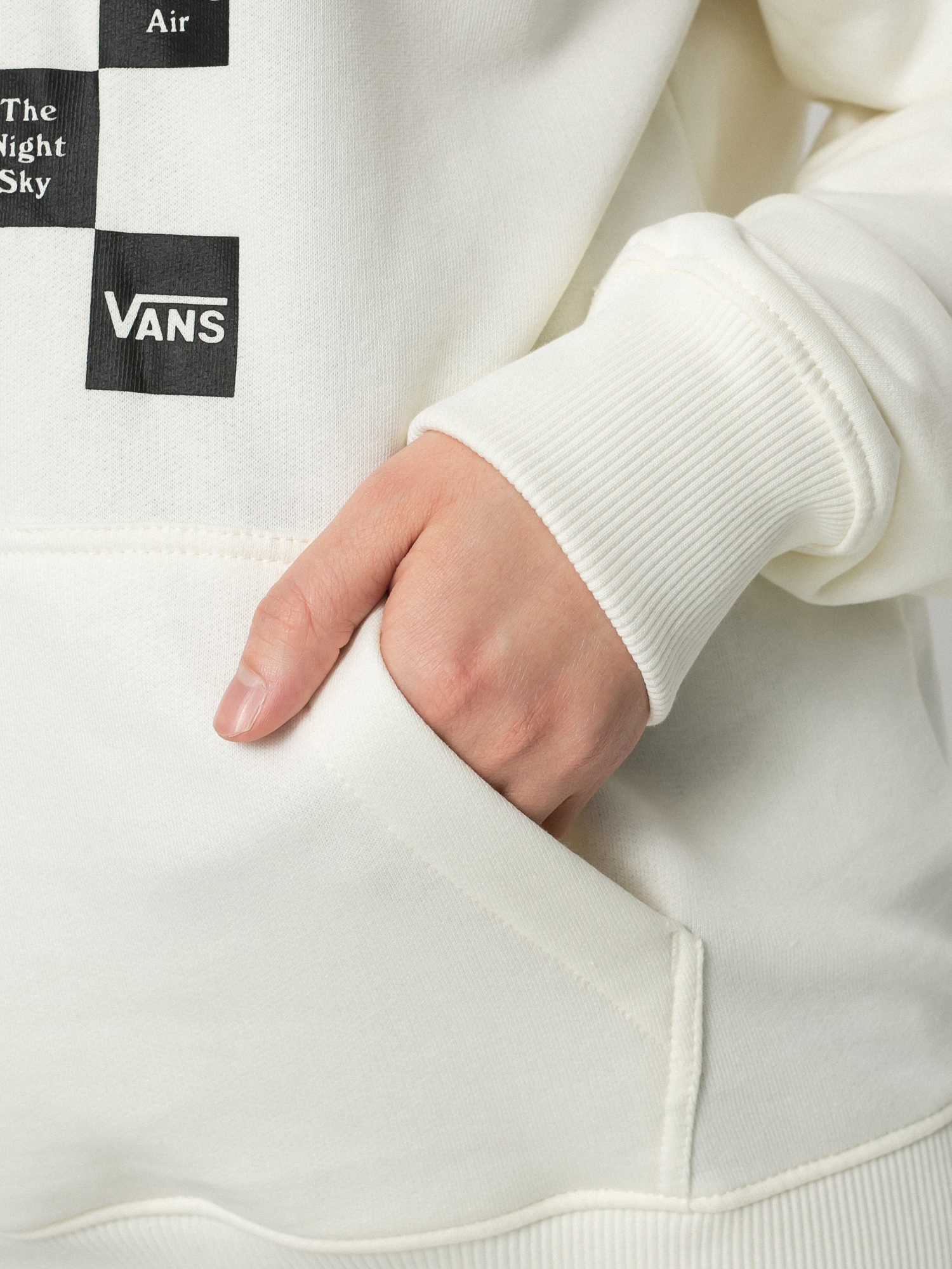 Vans Checkerboard Day HD Hoodie Wmn (marshmallow)