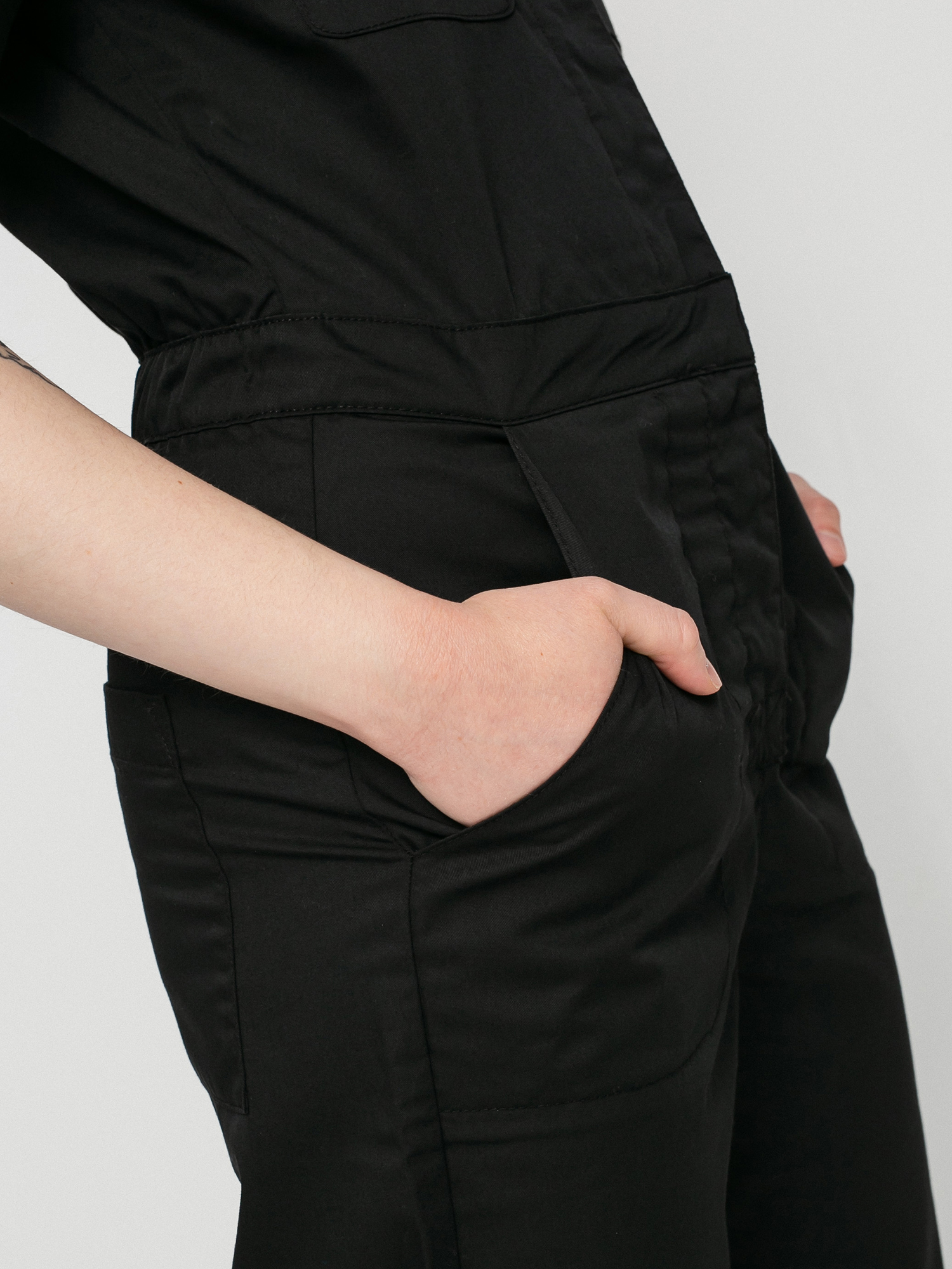 Womens RVCA Recession Jumpsuit Overall (rvca black)