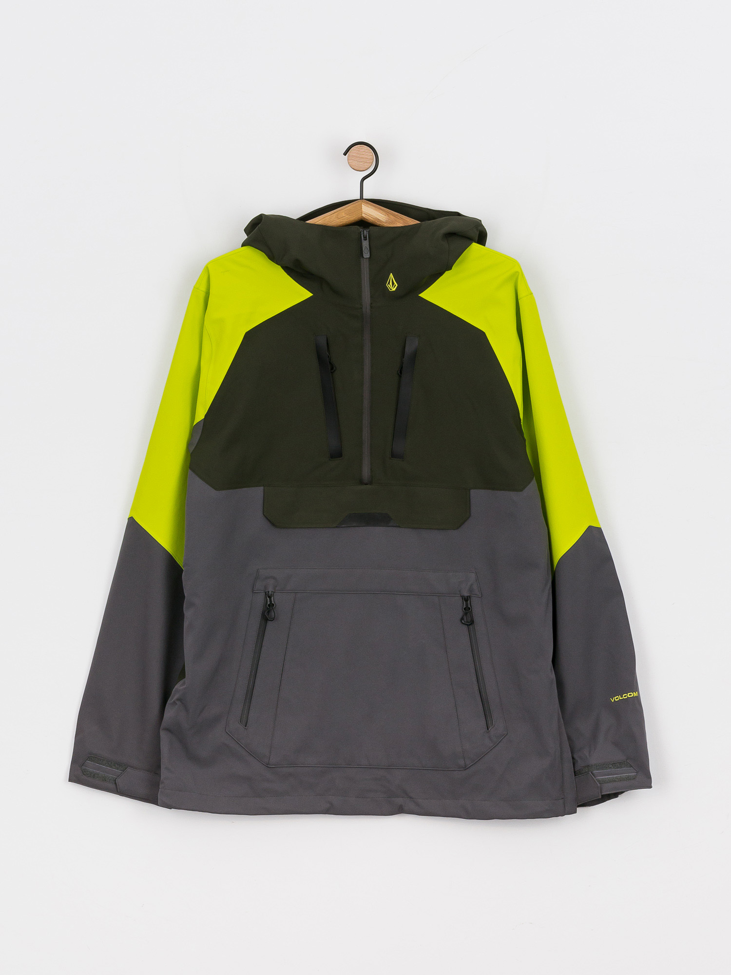 Herren Volcom Brighton Pullover Snowboardjacke (dark grey)