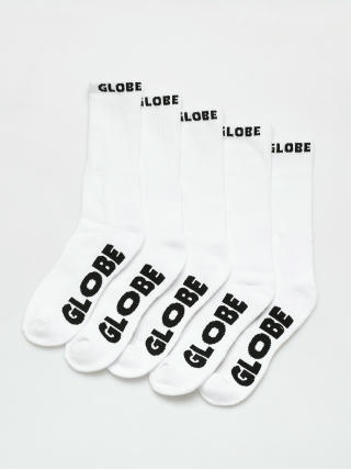 Globe Whiteout 5 Pack Socks (white)