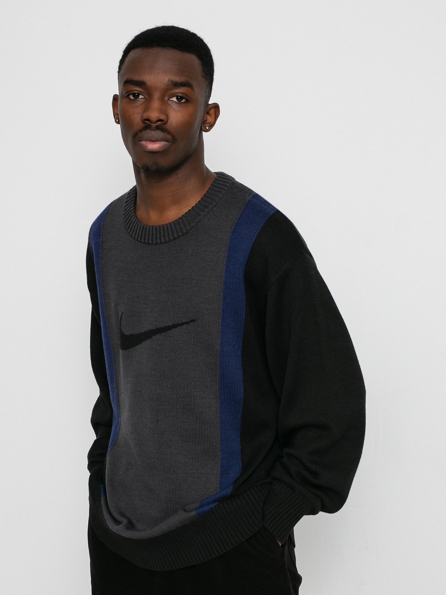 Nike SB Sweater Pulli (black/dk smoke grey/midnight navy/black)