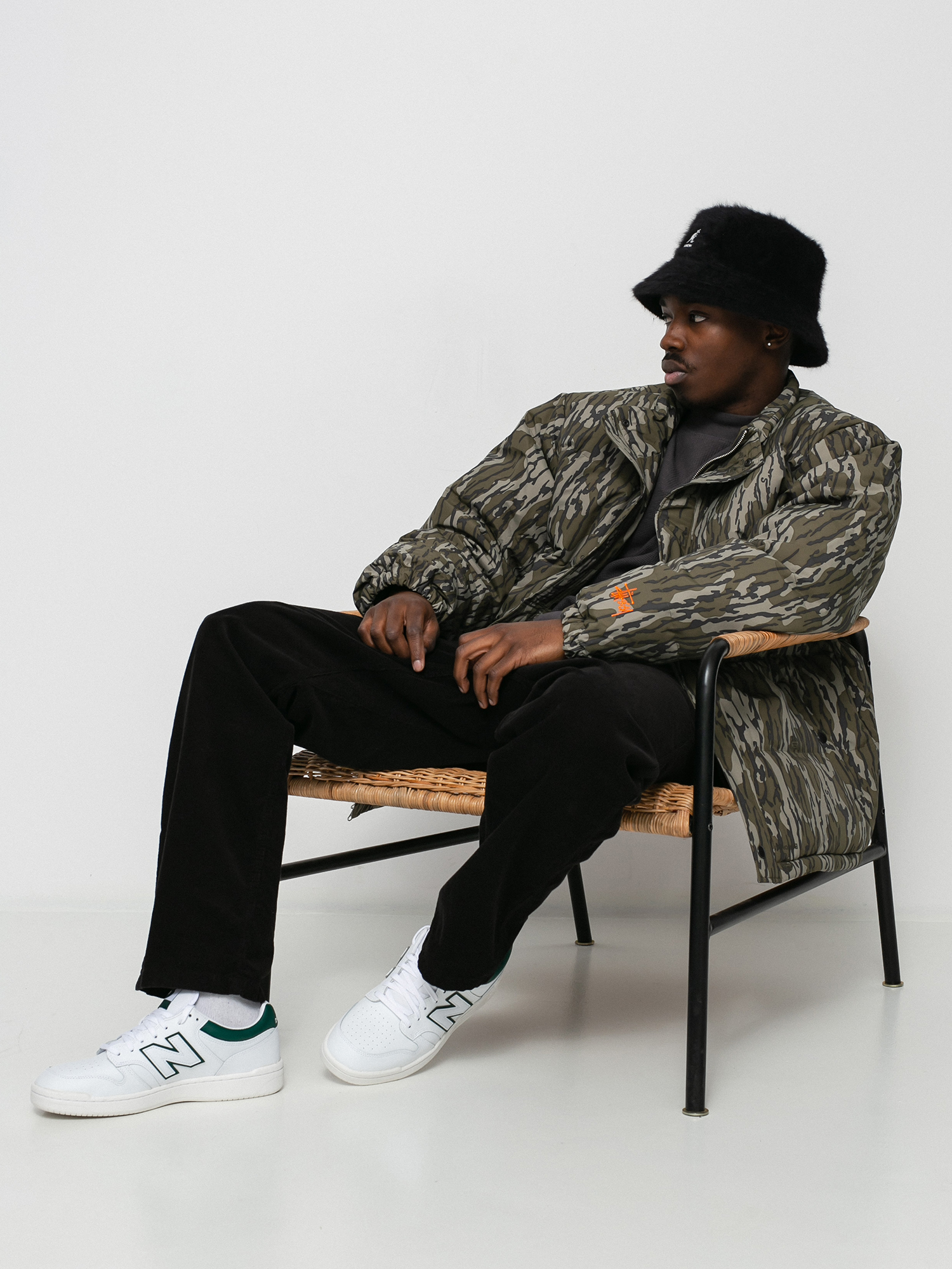 Stussy camo hot sale puffer jacket