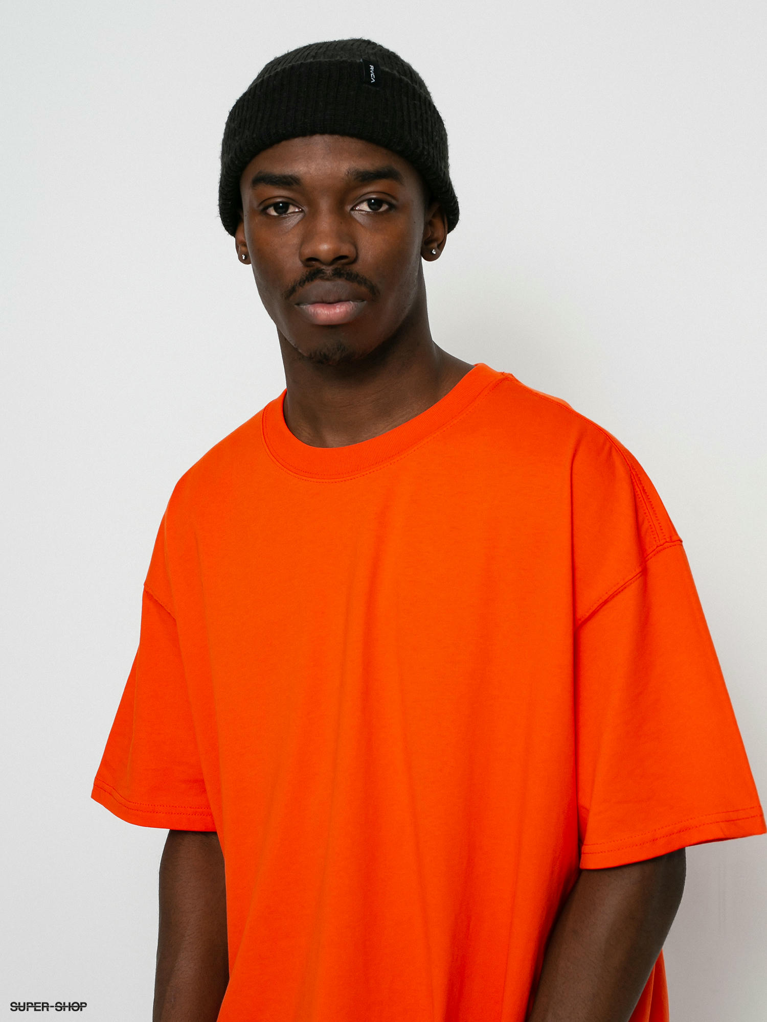 red and orange nike shirt