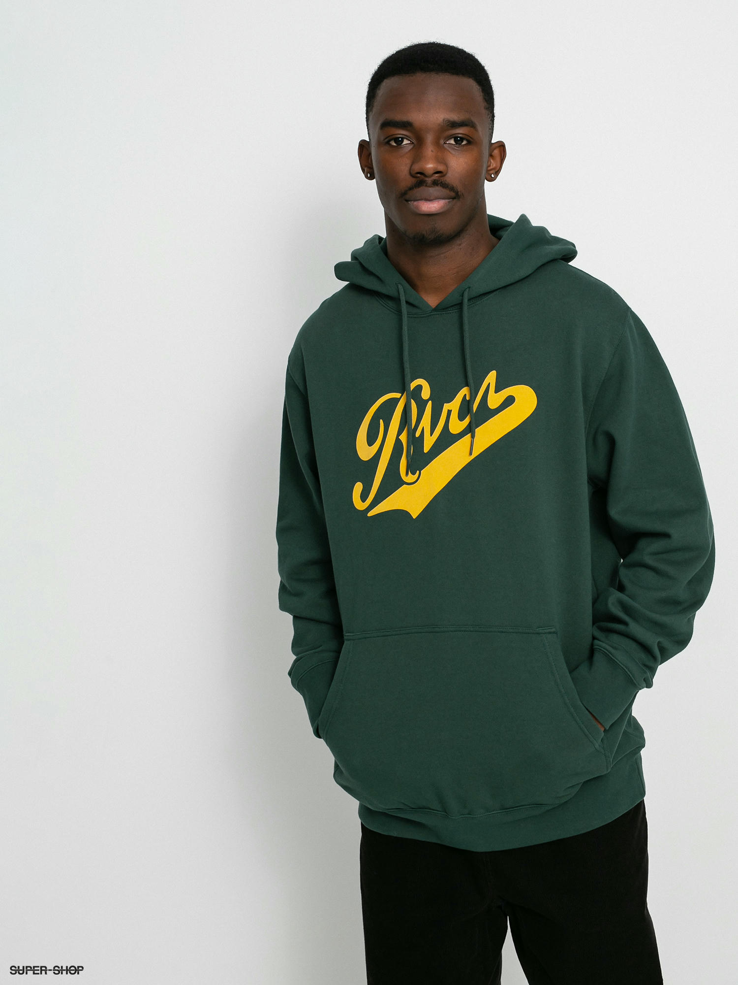 Rvca green sales hoodie