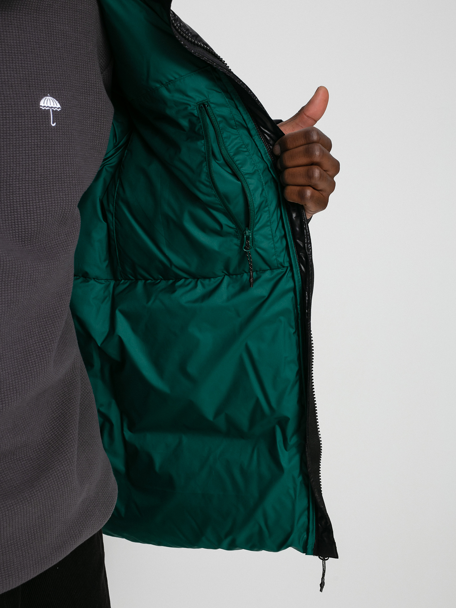 adidas Tj Puff Jacke (black/cgreen)