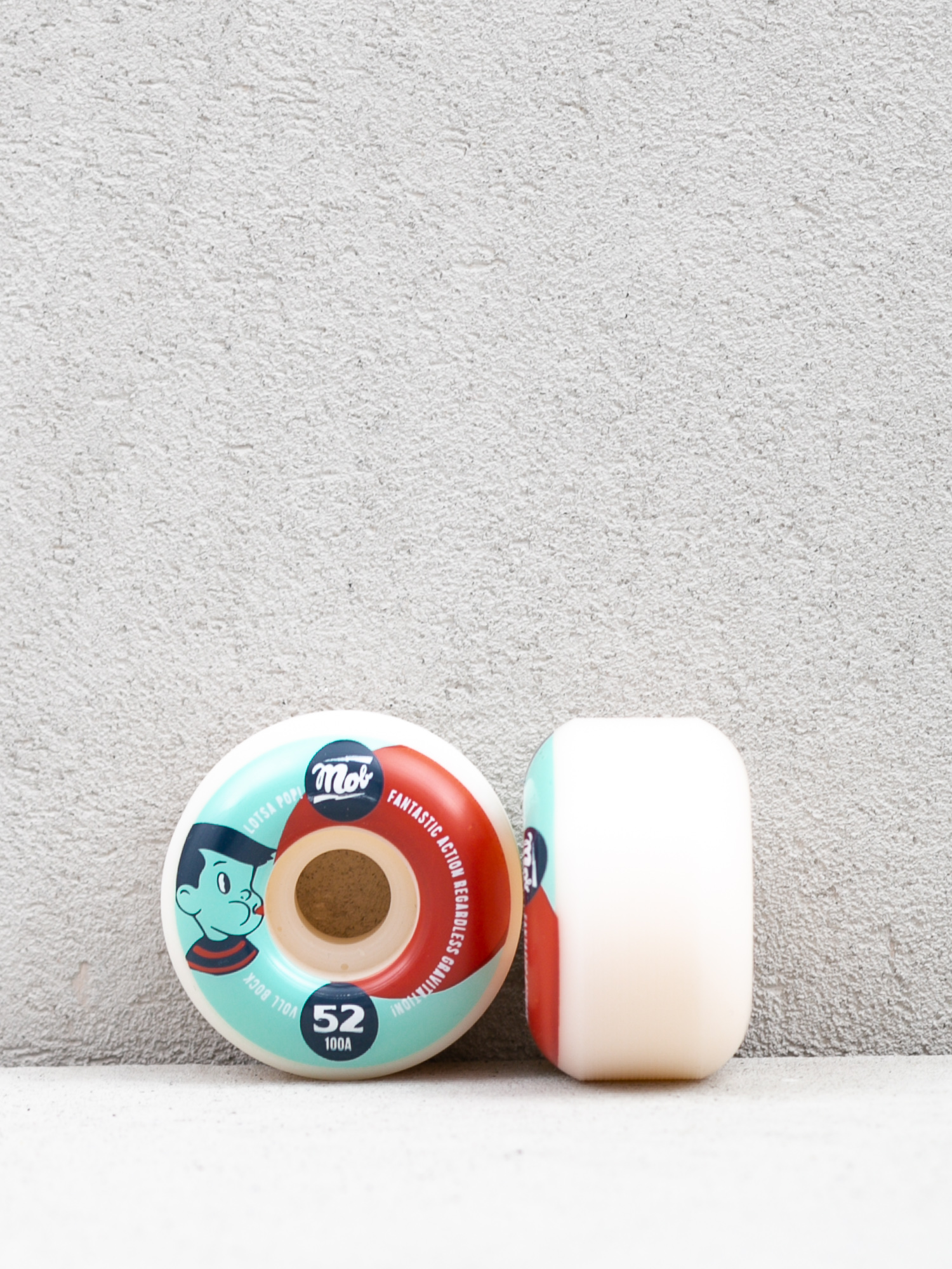 Mob Skateboards Pop Rollen (teal/red)