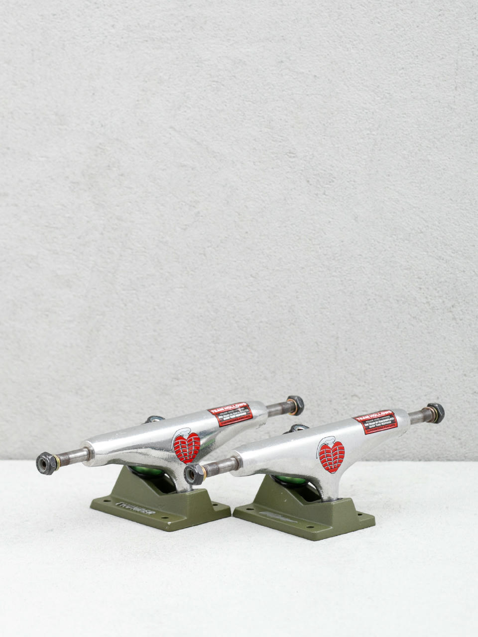 Thunder Og Grenade HL Trucks (silver/military green)