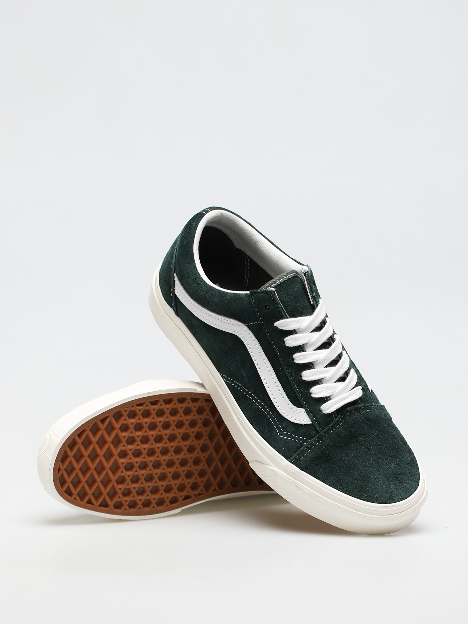 Vans Old Skool Shoes (jungle green/snow white)