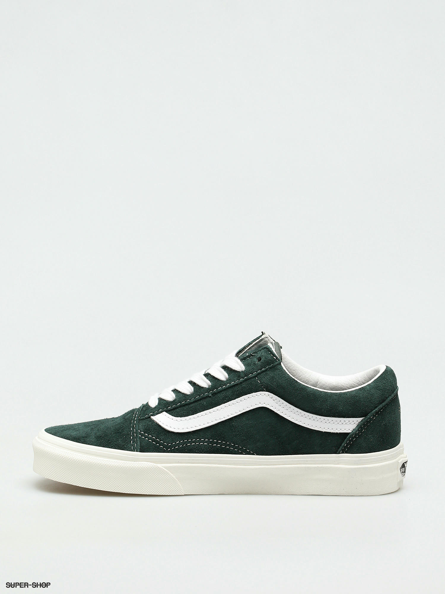 pine green vans old skool