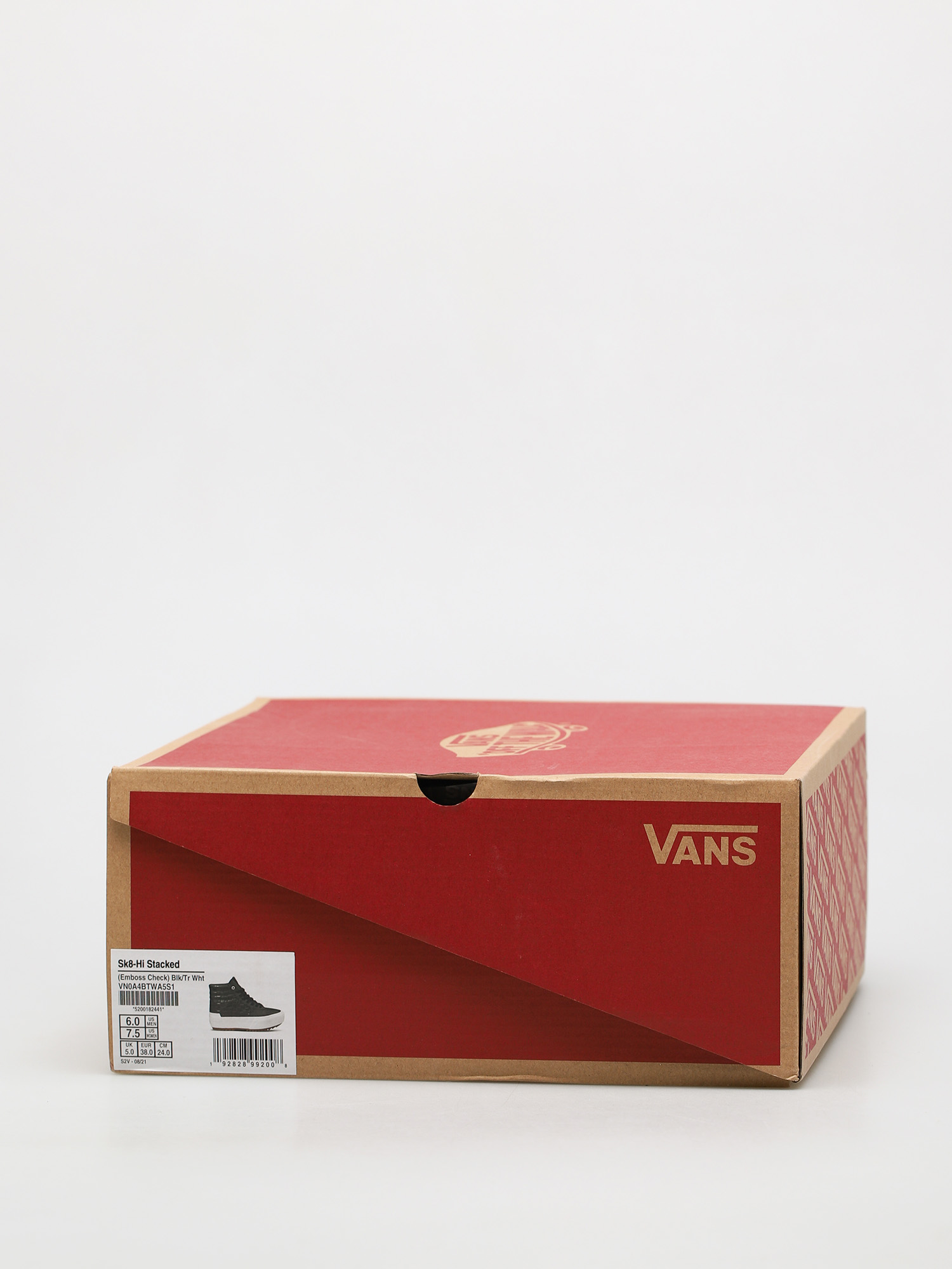 Vans Sk8 Hi Stacked Shoes (emboss check/black/true white)