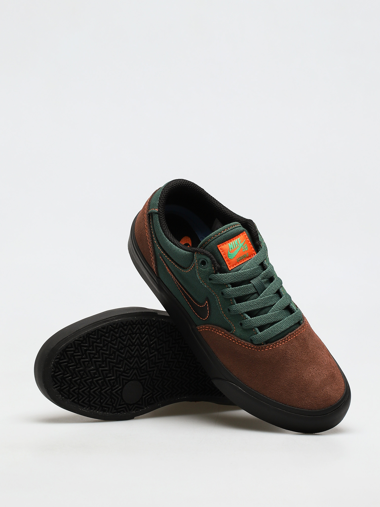 Nike SB Chron Shoes multicolor (lt chocolate/black noble green)