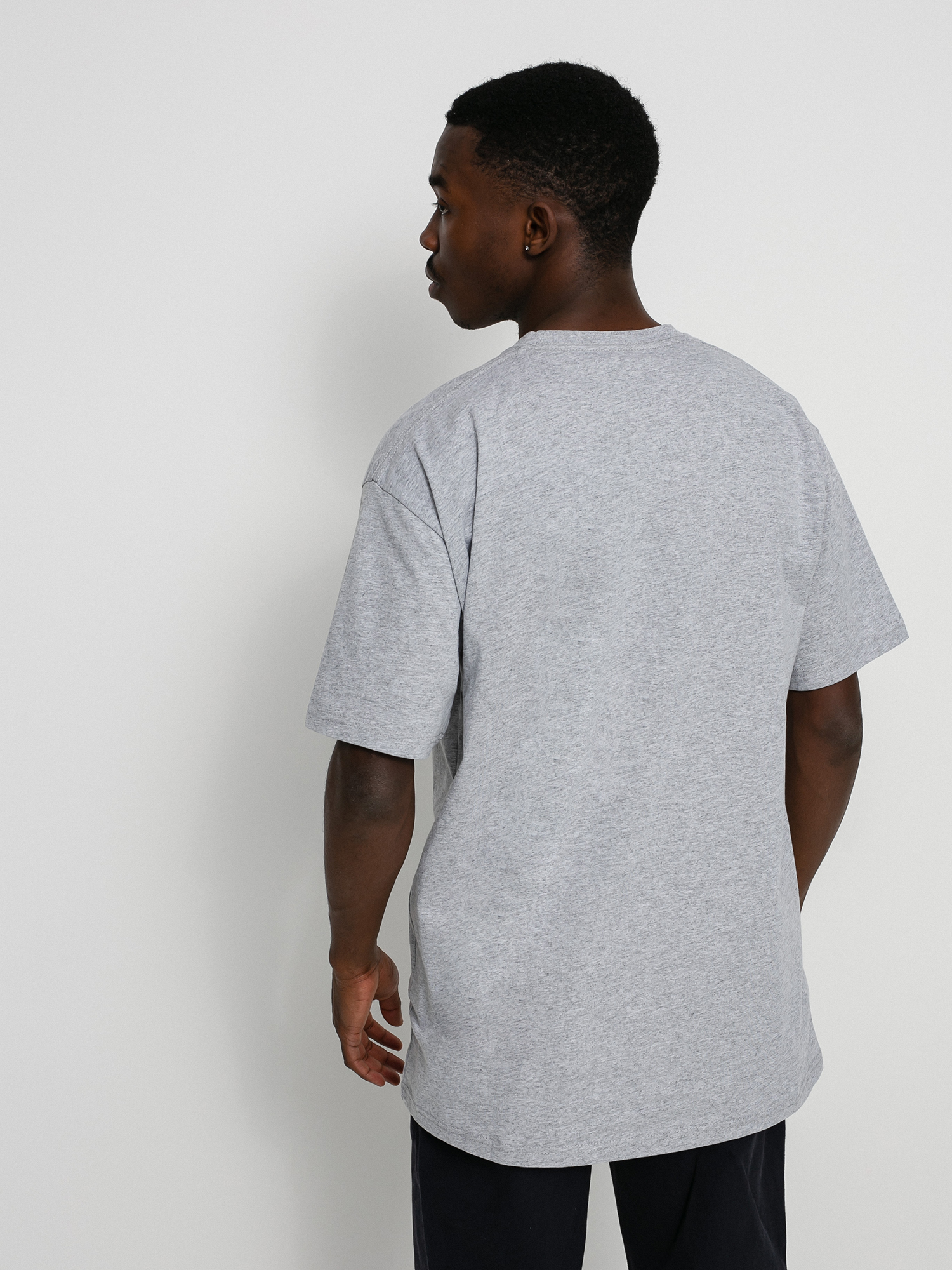 Vans Left Chest Logo T-shirt (athletic heather/black)