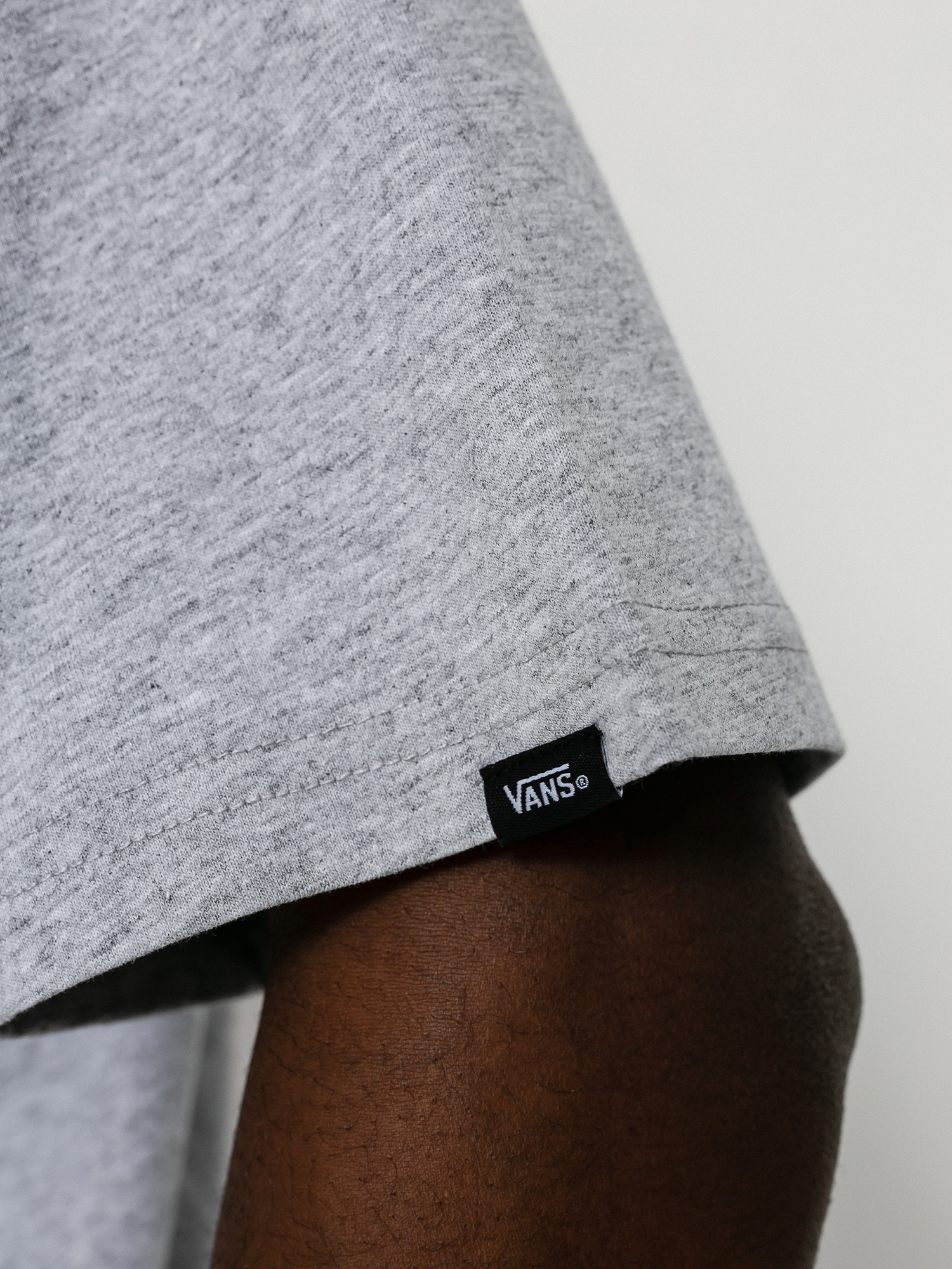 Vans Left Chest Logo T-shirt (athletic heather/black)