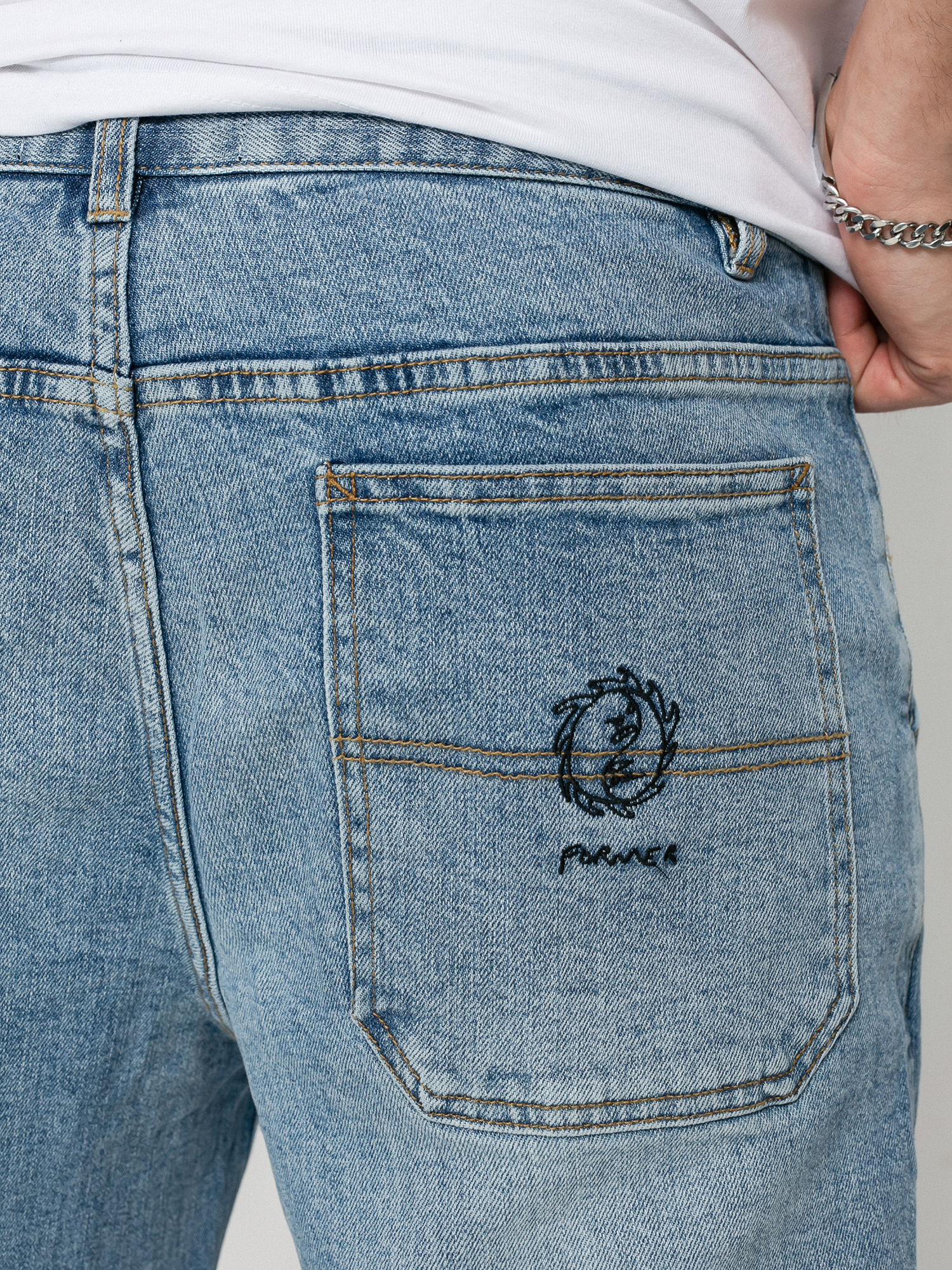 Former Distend Baggy Pants (washed blue)