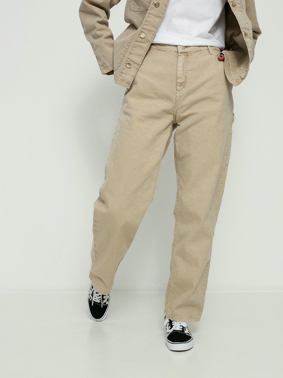 Carhartt Pants Beige Loose Fit Flat Front Straight Leg Men's Size 14 T –  Shop Thrift World