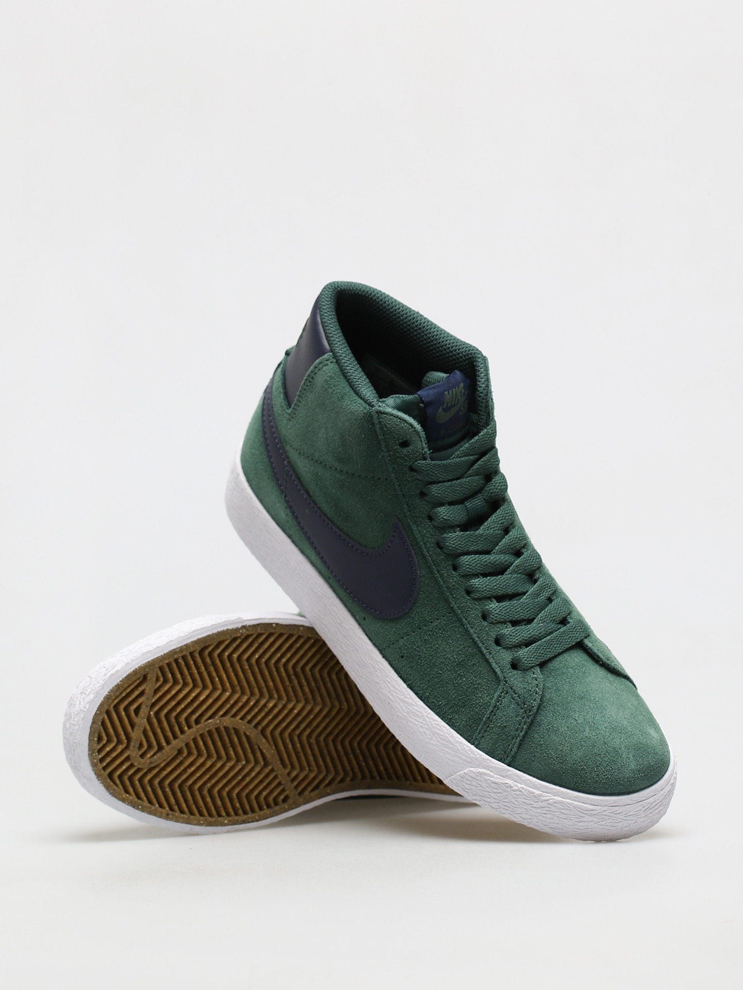 Nike SB Zoom Blazer Mid Shoes (noble green/midnight navy noble green)