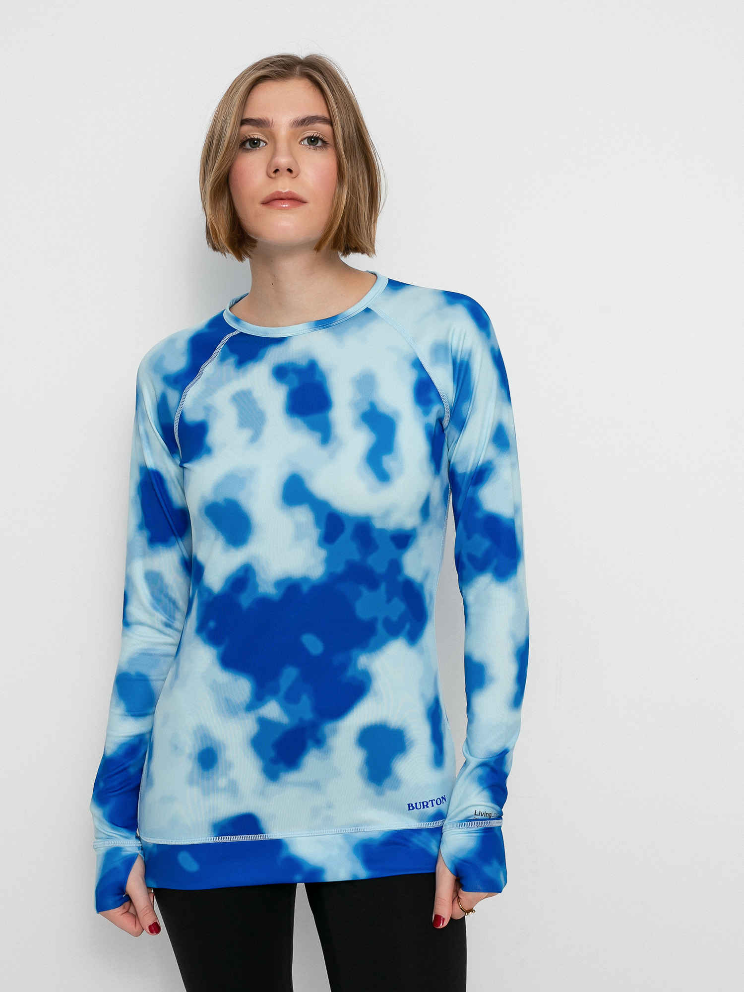 Womens Burton Lightweight X Base Layer Active longsleeve (cobalt abstract dye)
