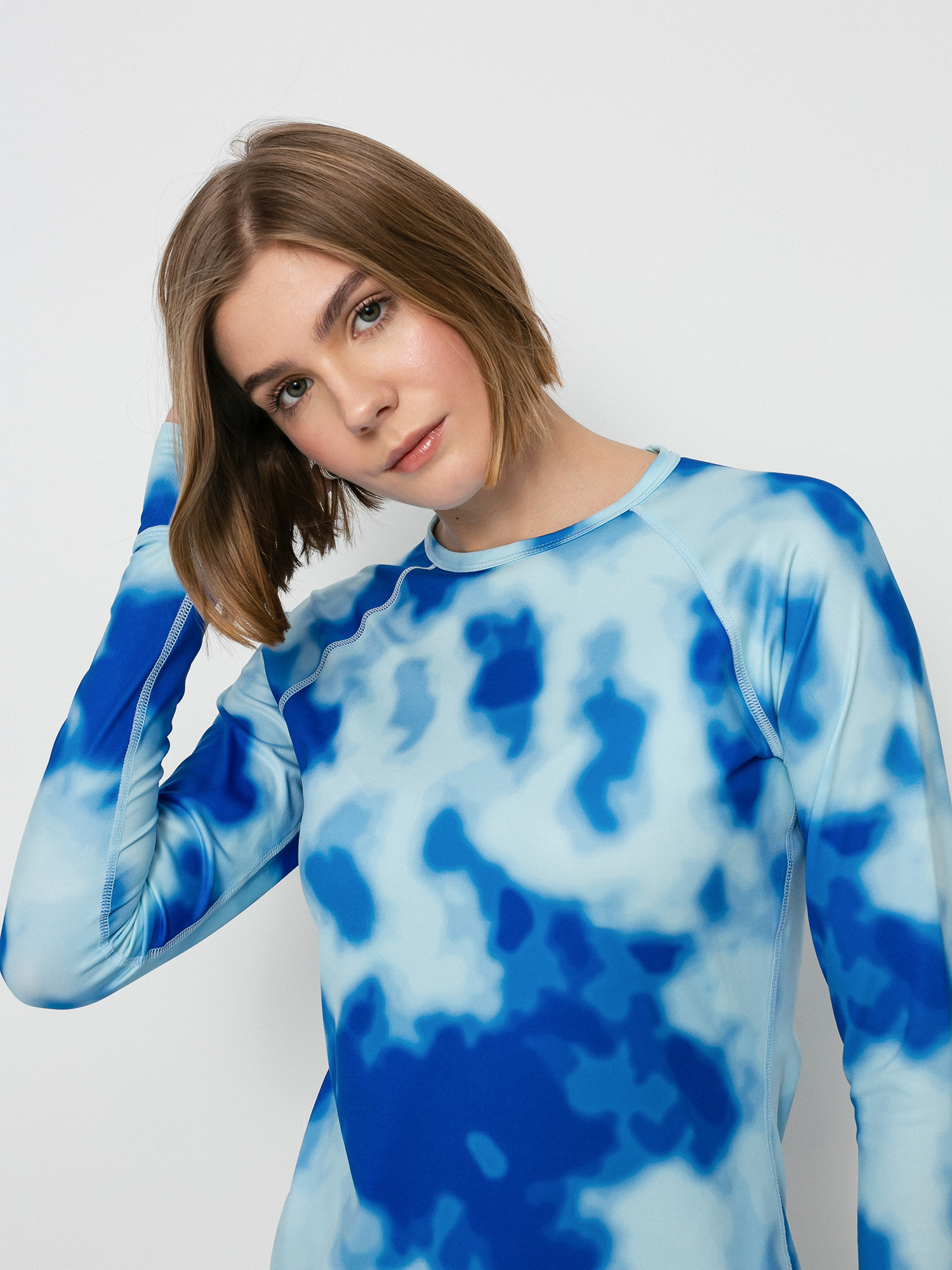 Womens Burton Lightweight X Base Layer Active longsleeve (cobalt abstract dye)