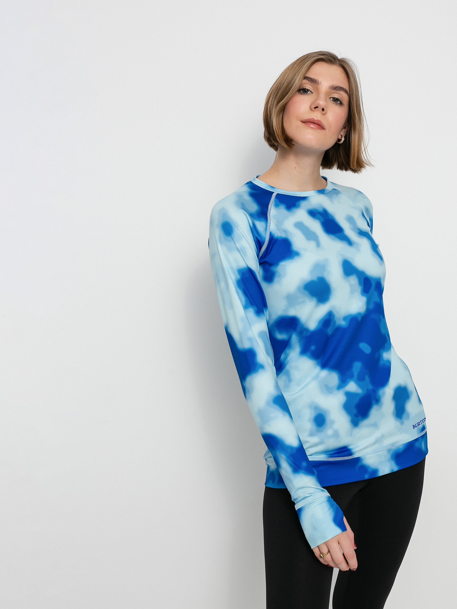 Womens Burton Lightweight X Base Layer Active longsleeve (cobalt abstract dye)