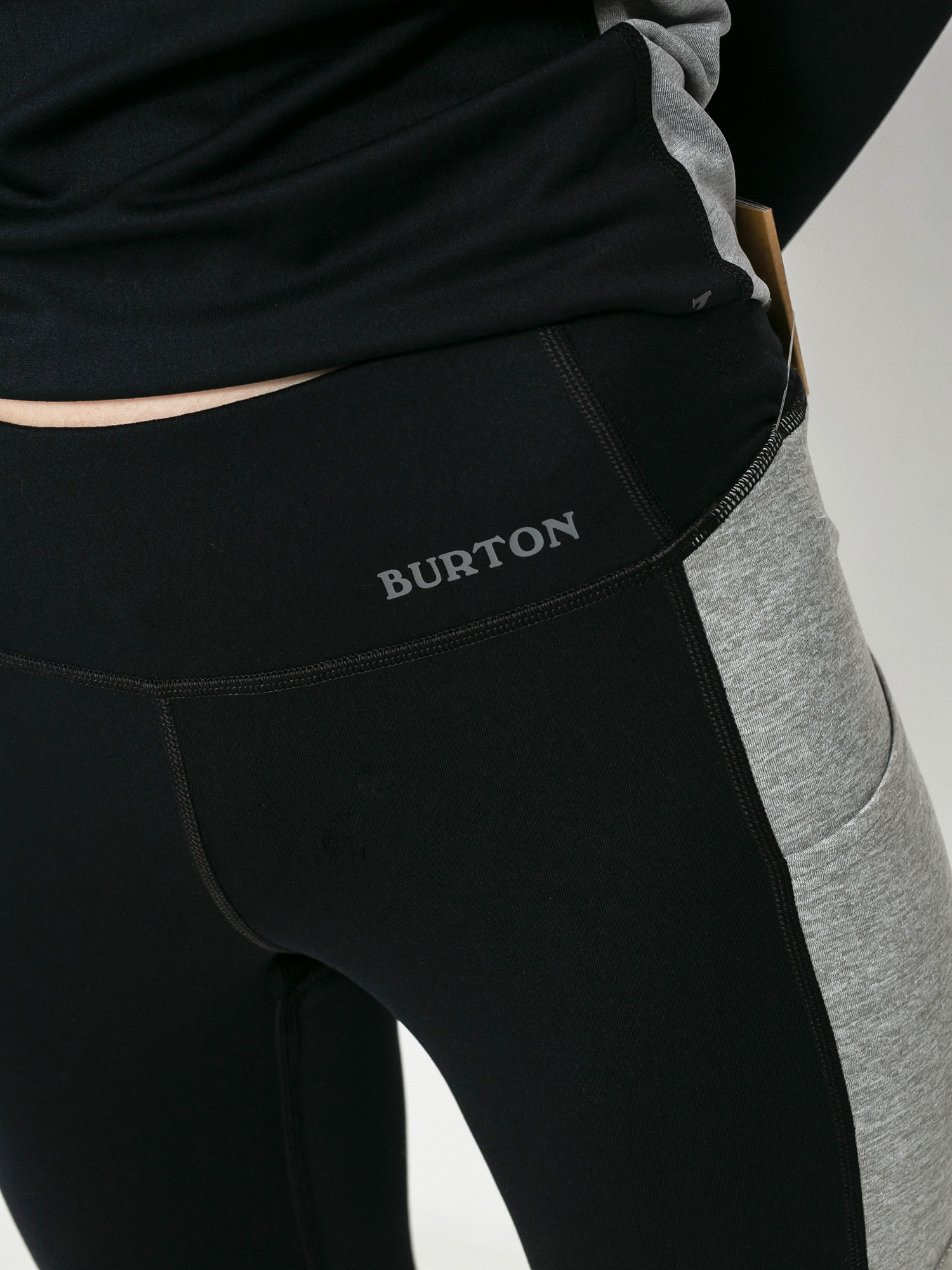 Womens Burton Midweight X Base Layers Active leggings (true black/gray heather)
