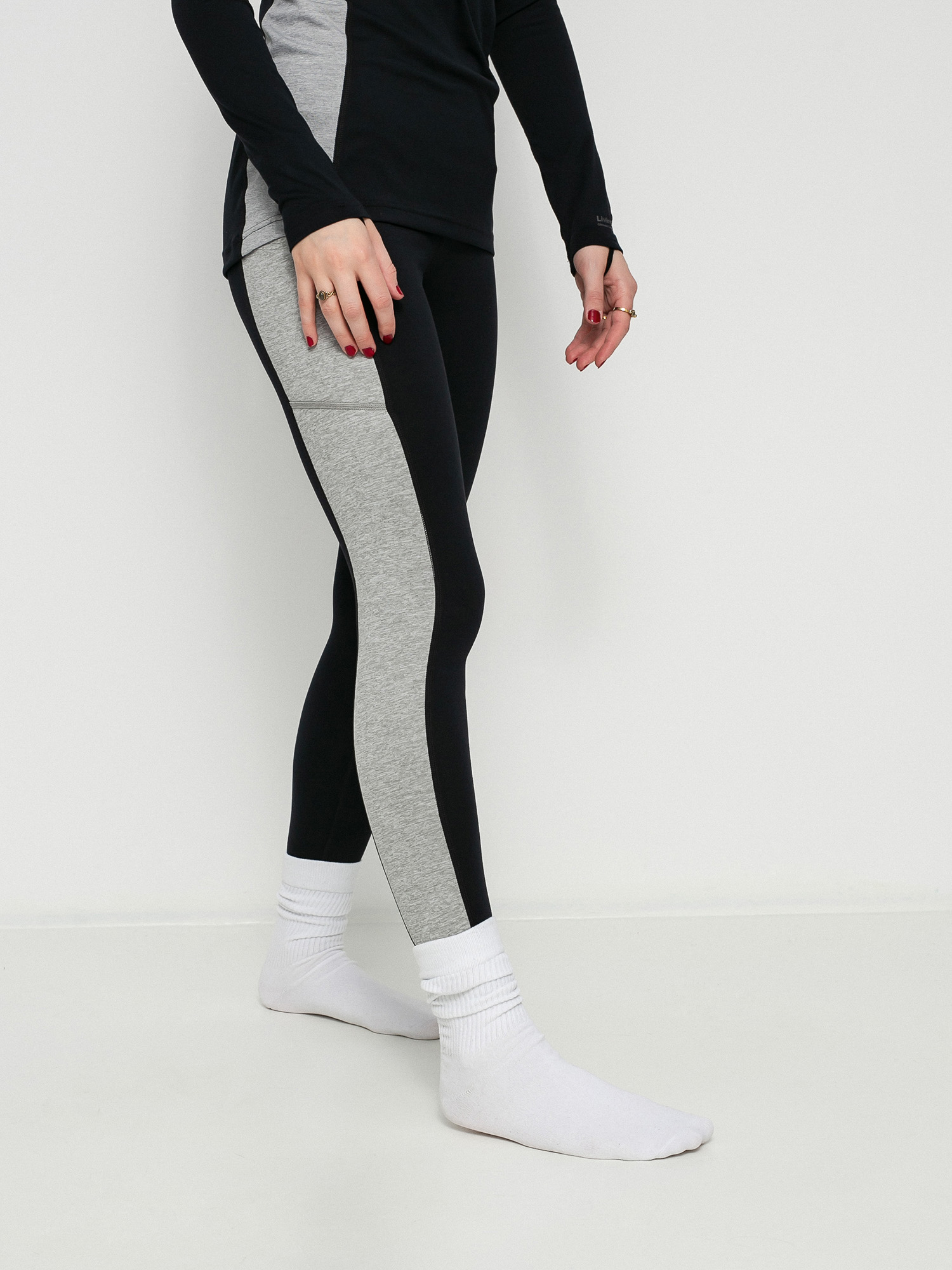 Womens Burton Midweight X Base Layers Active leggings (true black/gray heather)