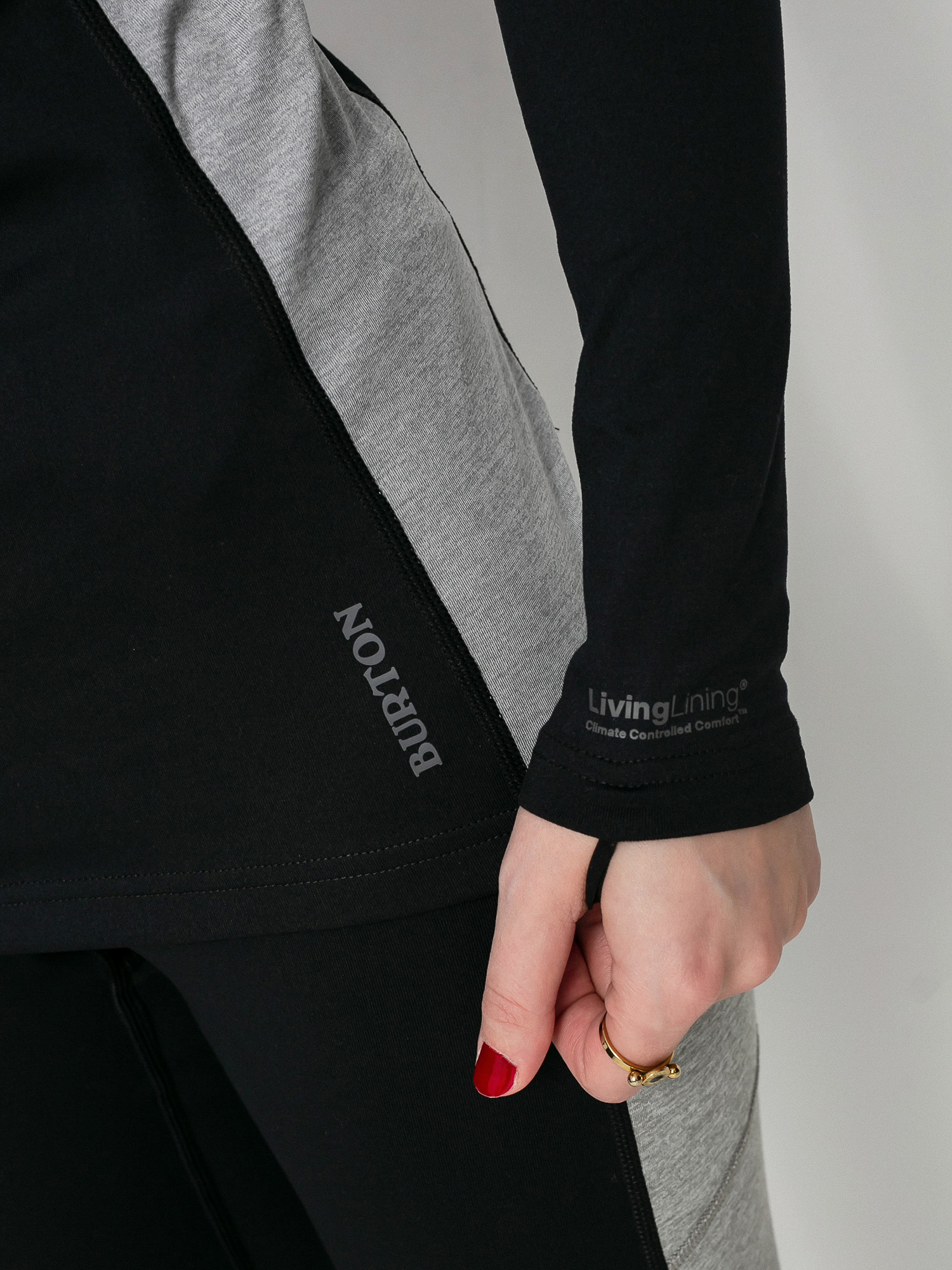 Damen Burton Midweight X Base Layer Funktionslongsleeve (true black)