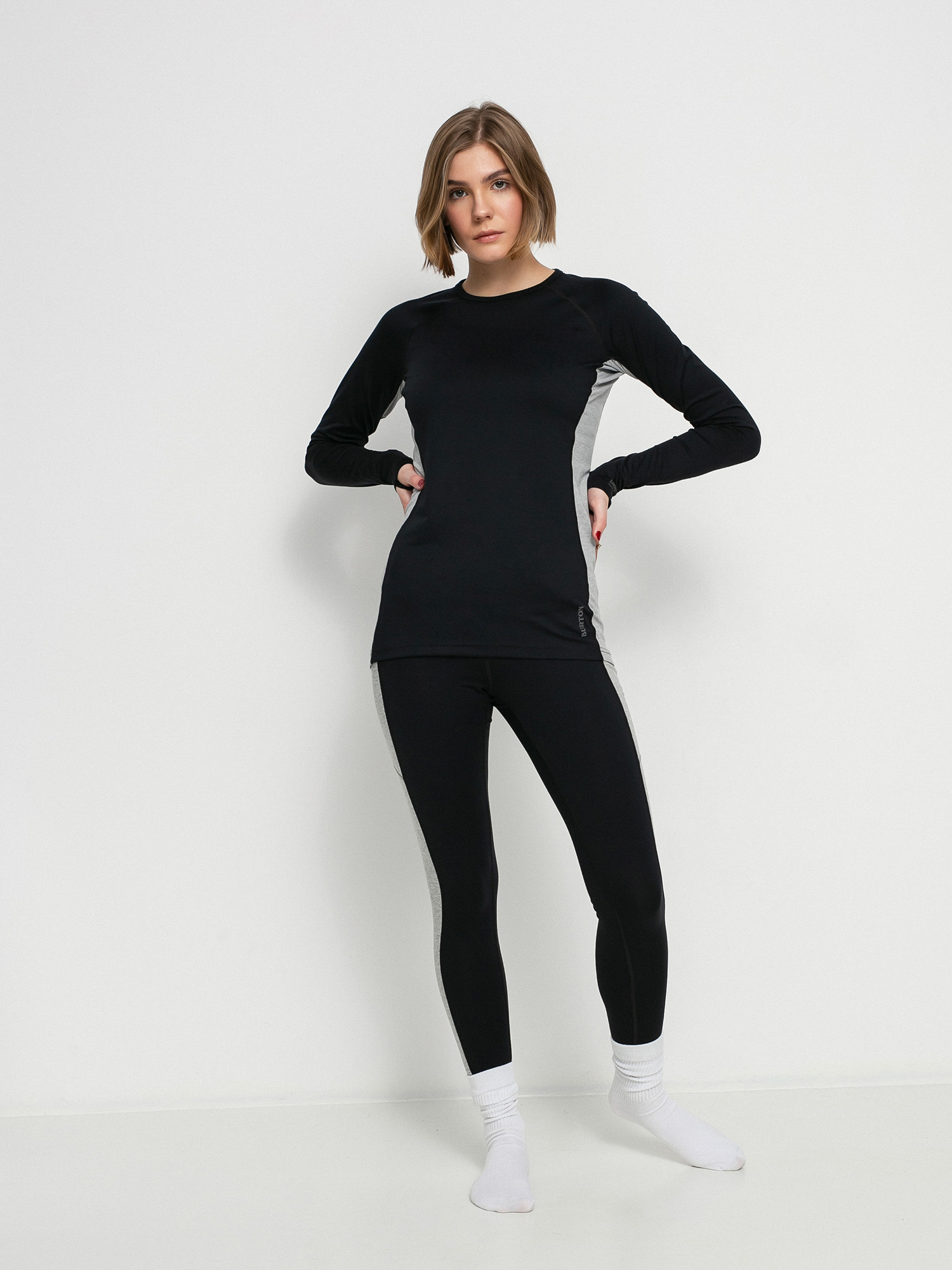 Womens Burton Midweight X Base Layer Active longsleeve (true black)