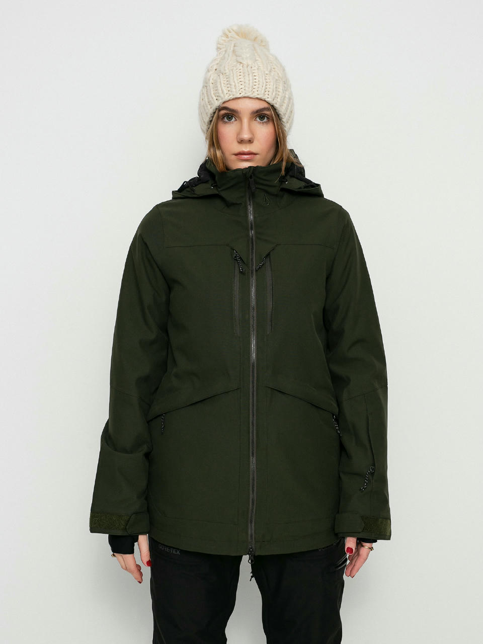 Volcom Shelter 3D Stretch Snowboard jacket Wmn (black green)