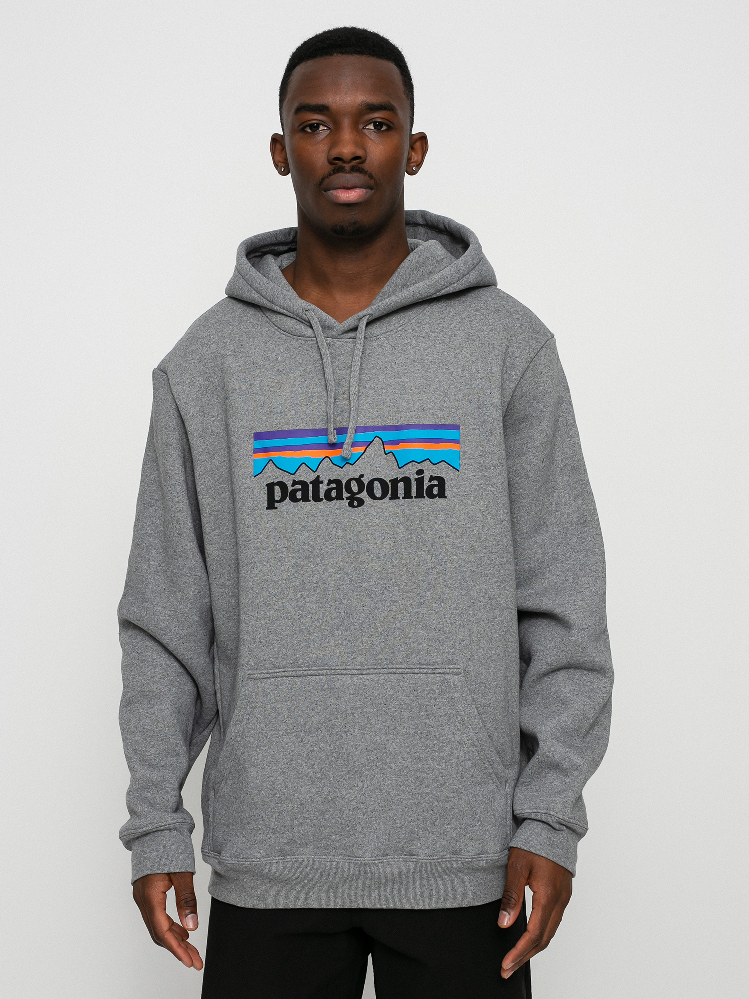 Patagonia Logo Uprisal HD Hoody Grau (gravel heather)