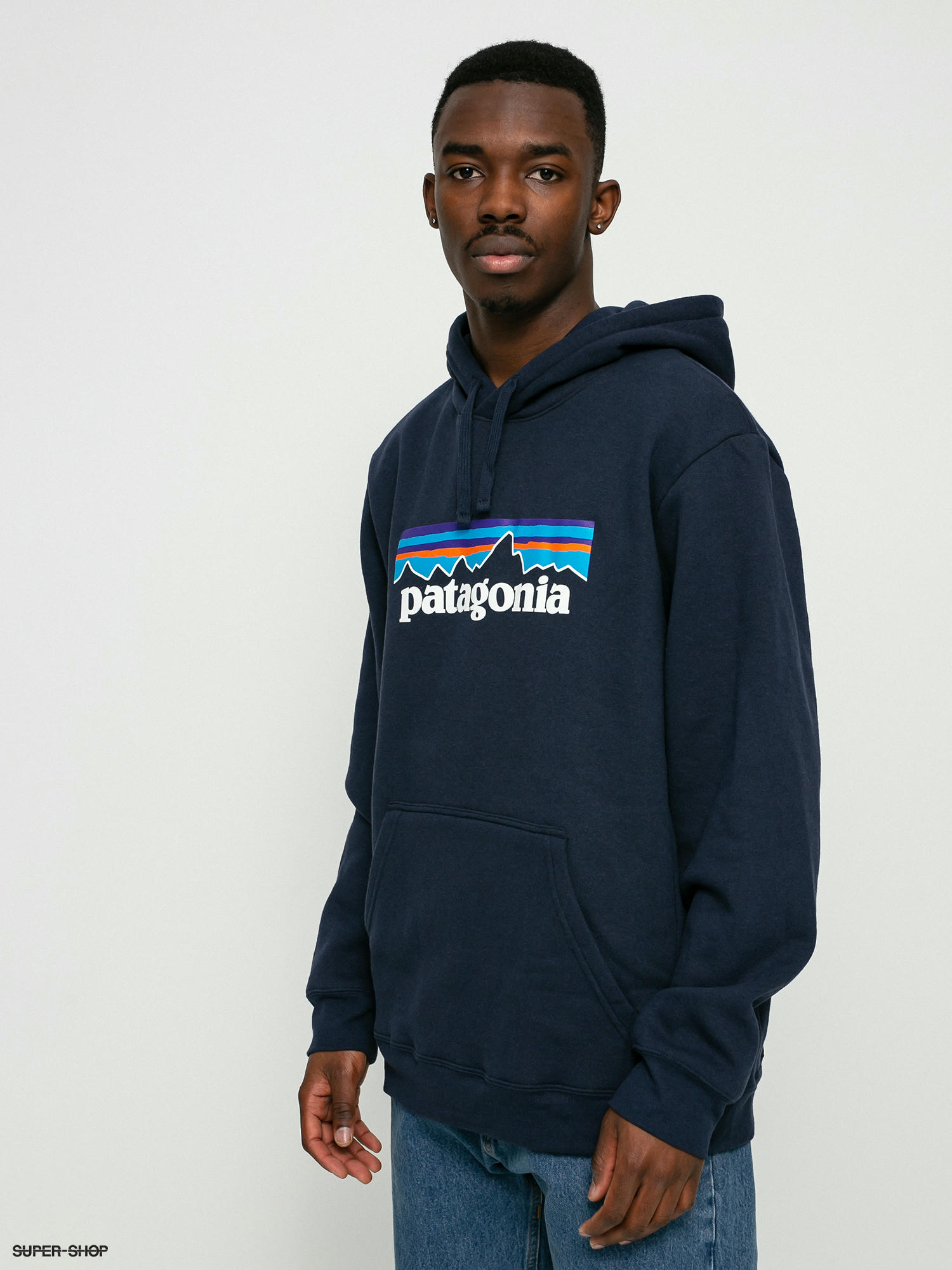 Patagonia navy sales hoodie