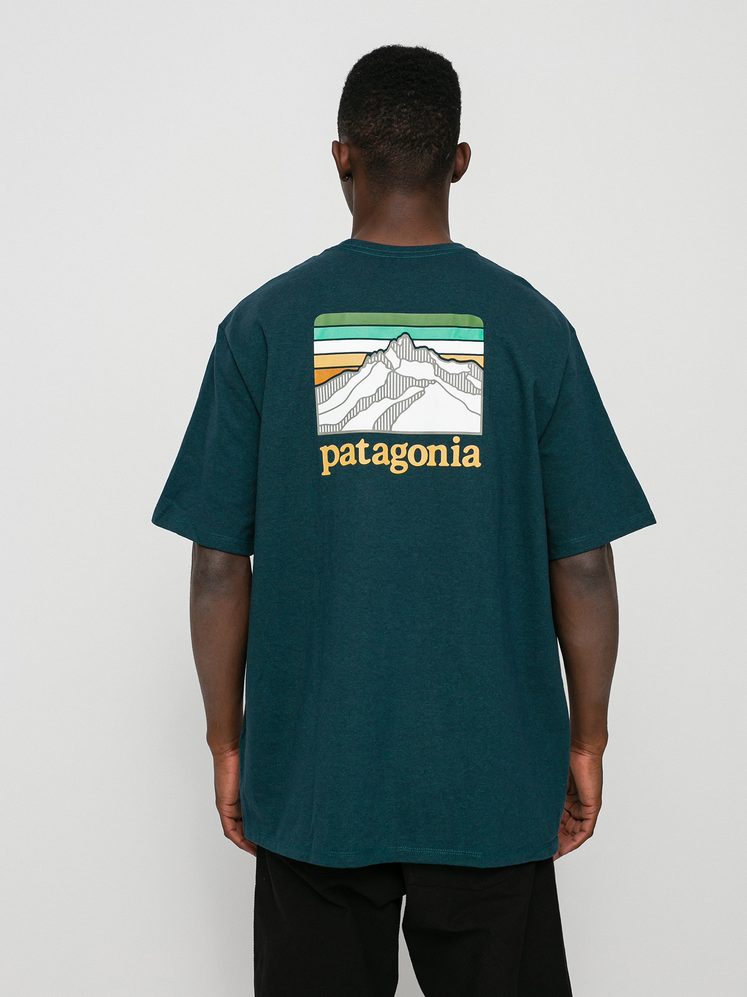 Patagonia Line Logo Ridge Pocket Responsibili T-shirt (dark borealis green)