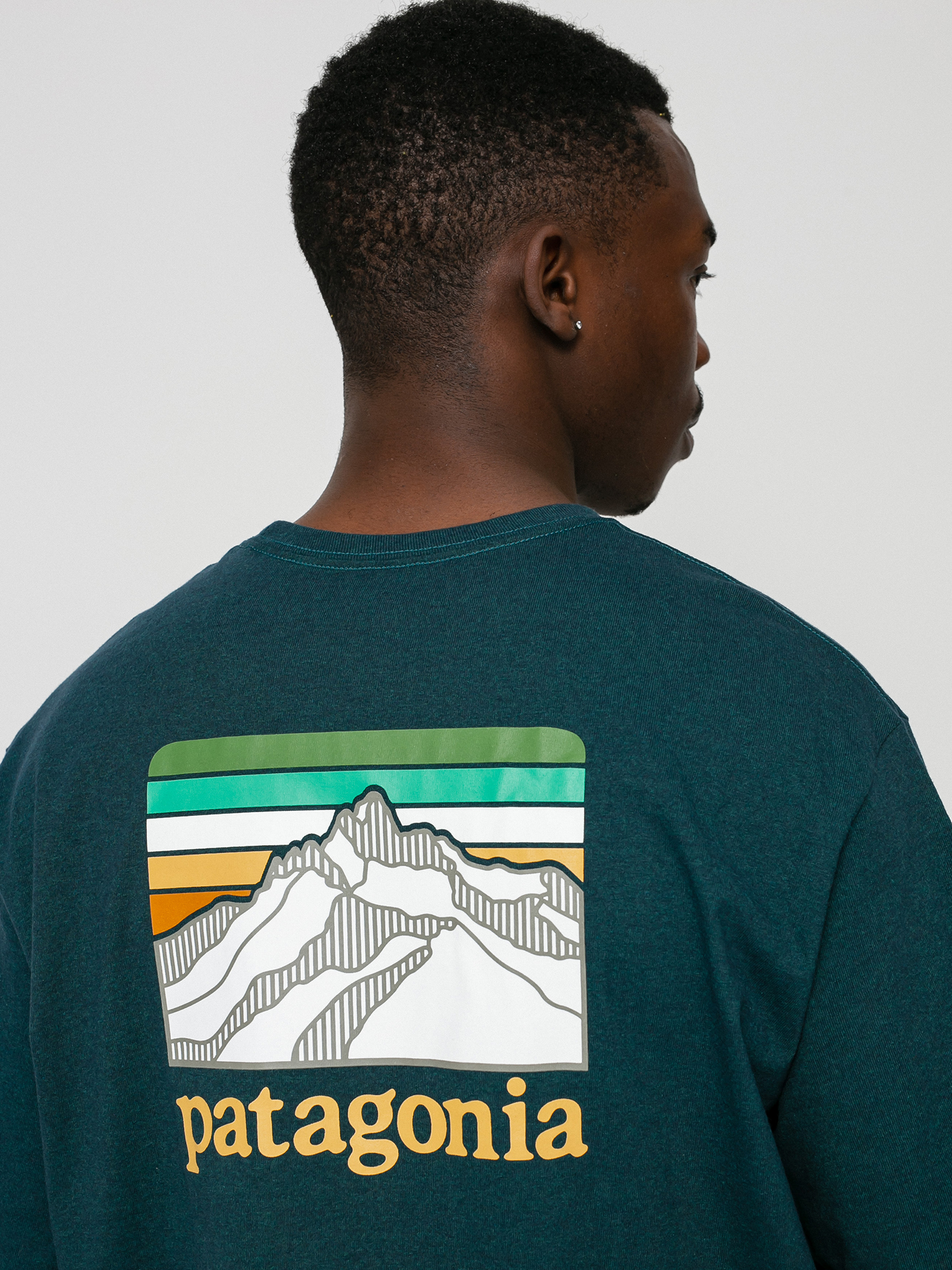 Patagonia Line Logo Ridge Pocket Responsibili T-shirt (dark borealis green)