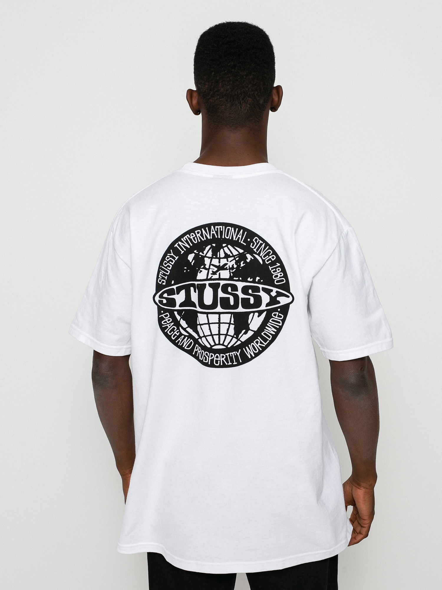 Stussy Worldwide Dot T-shirt - white (white)