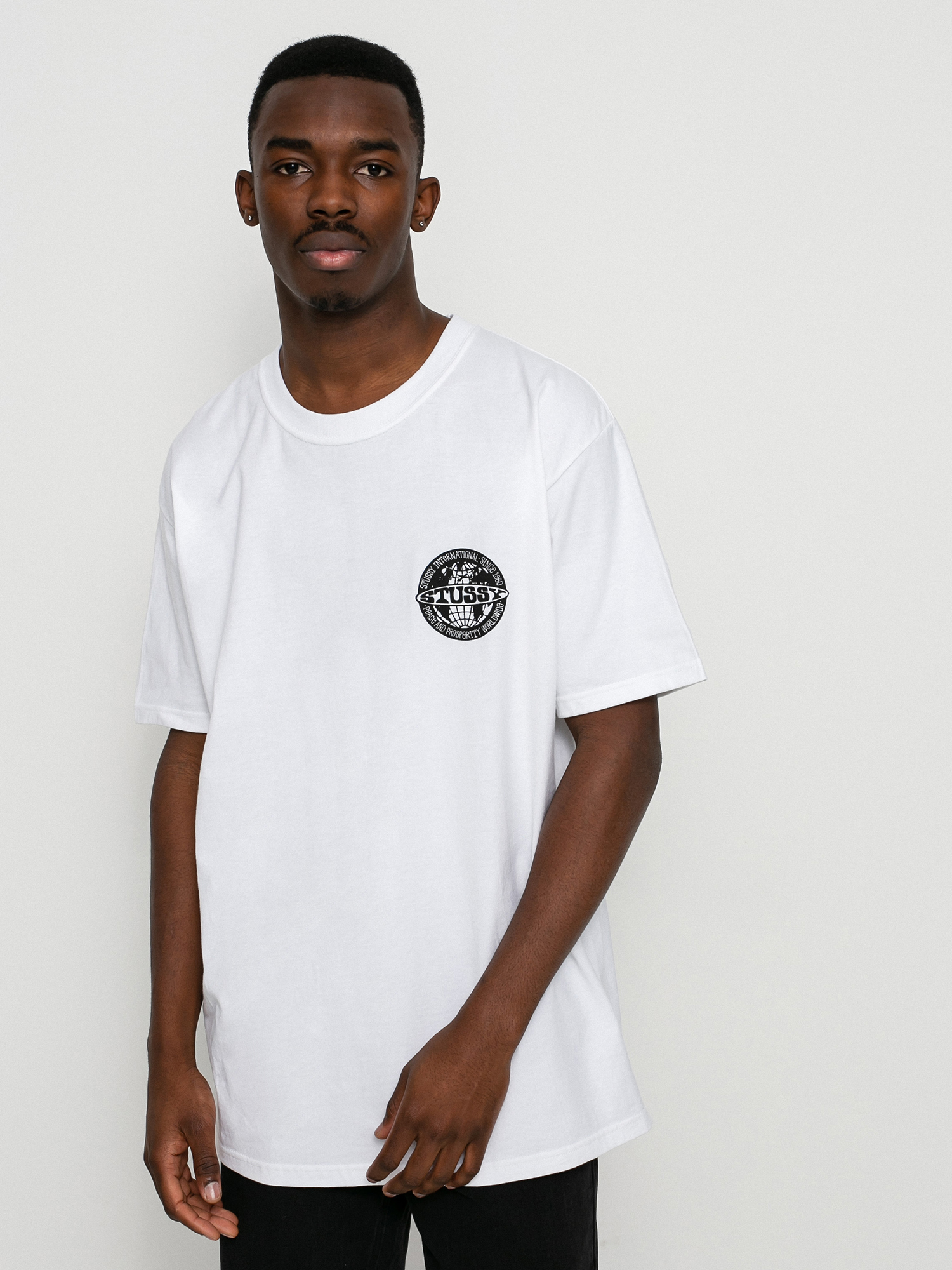 Stussy Worldwide Dot T-shirt (white)