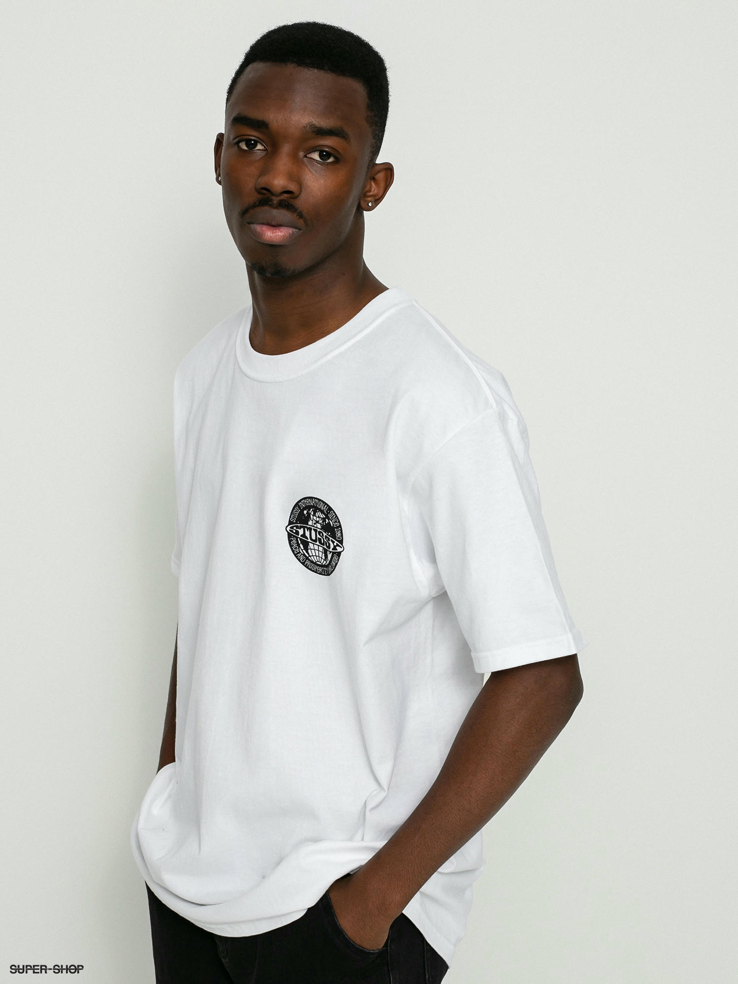 Stussy world discount t shirt