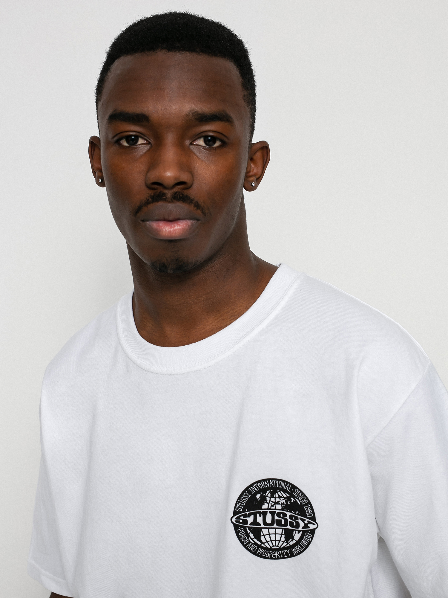 Stussy Worldwide Dot T-shirt (white)