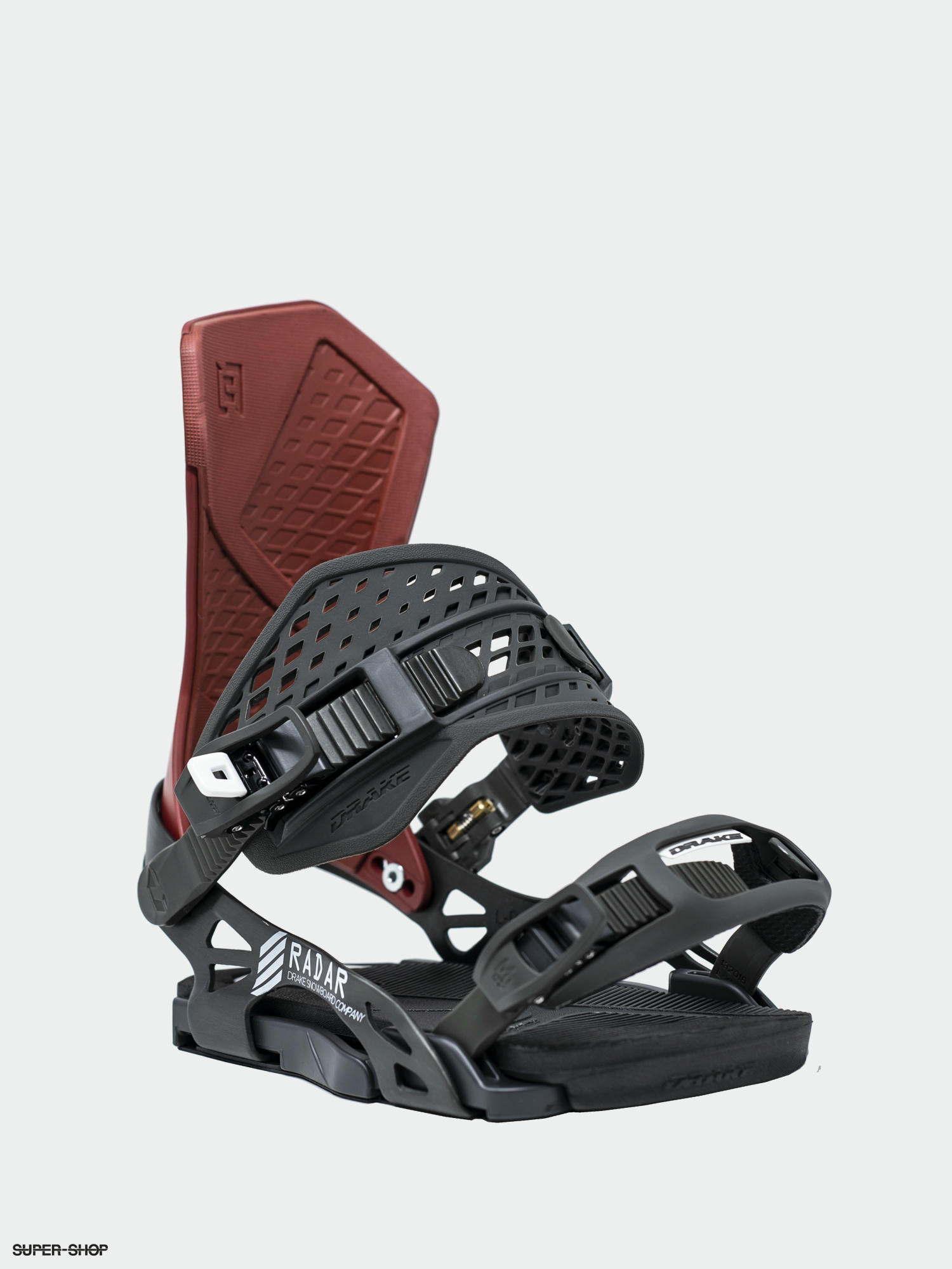 Drake Radar Snowboard bindings - black (black/red)