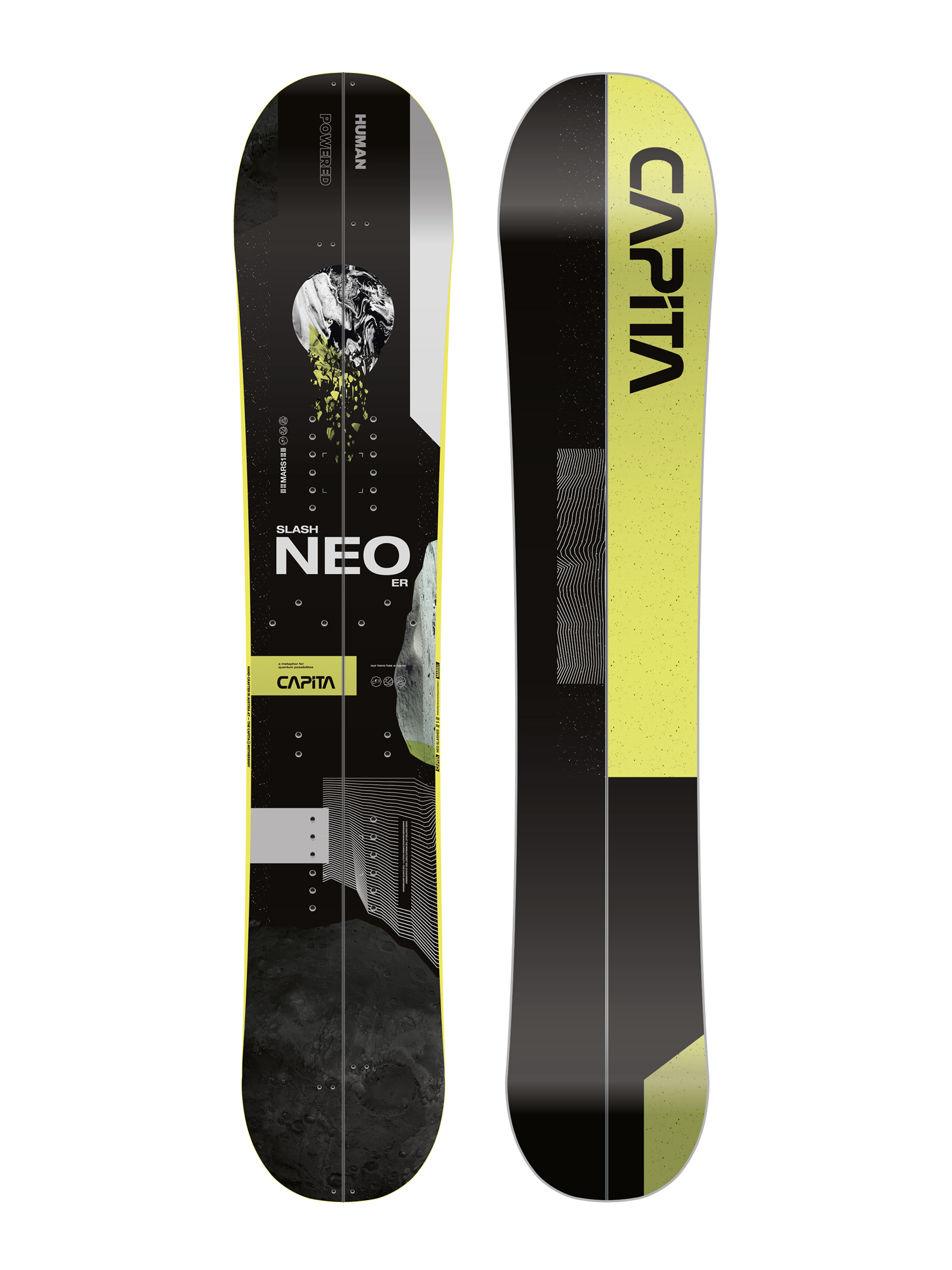 Mens Capita Neo Slasher Splitboard Snowboard (lime/black)