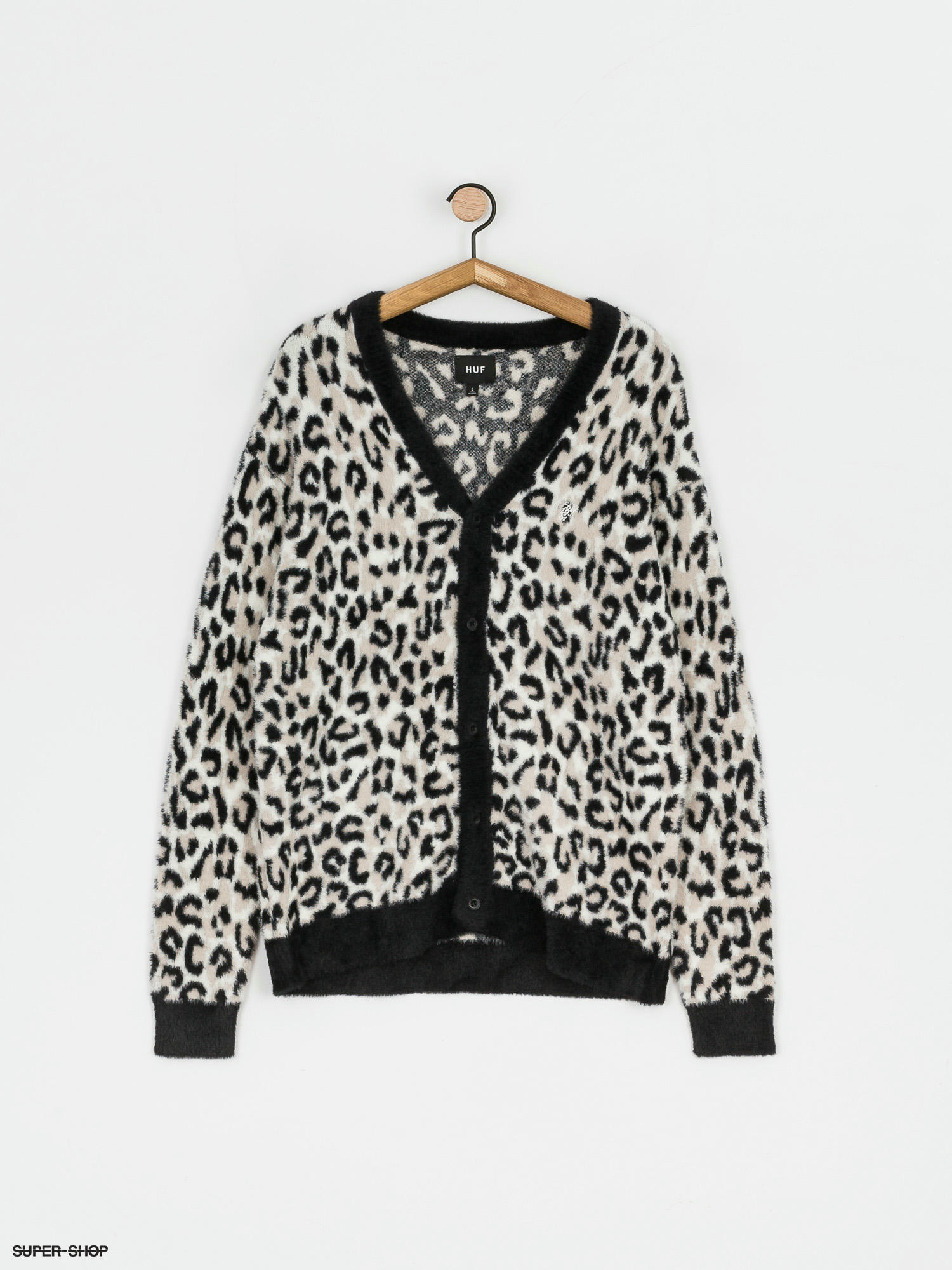 HUF Snow Leopard Cardigan (white)