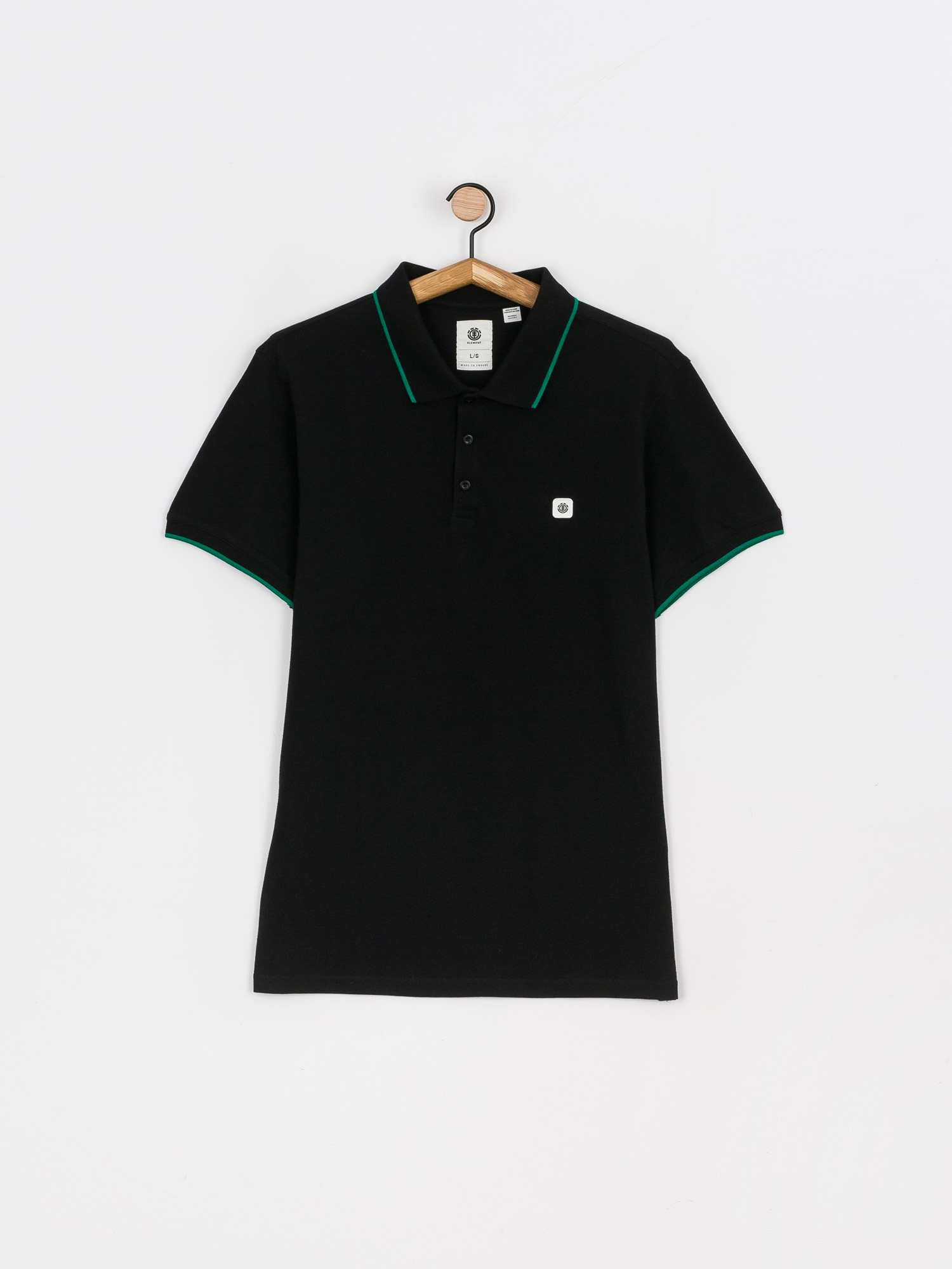 Element Freddie Polo t-shirt (flint black)