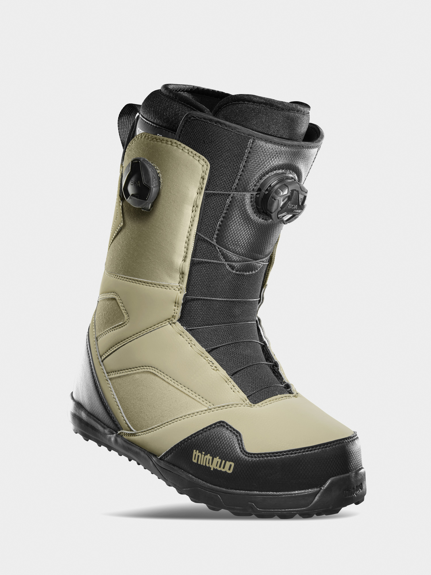 Mens ThirtyTwo Stw Double Boa Snowboard boots (khaki)