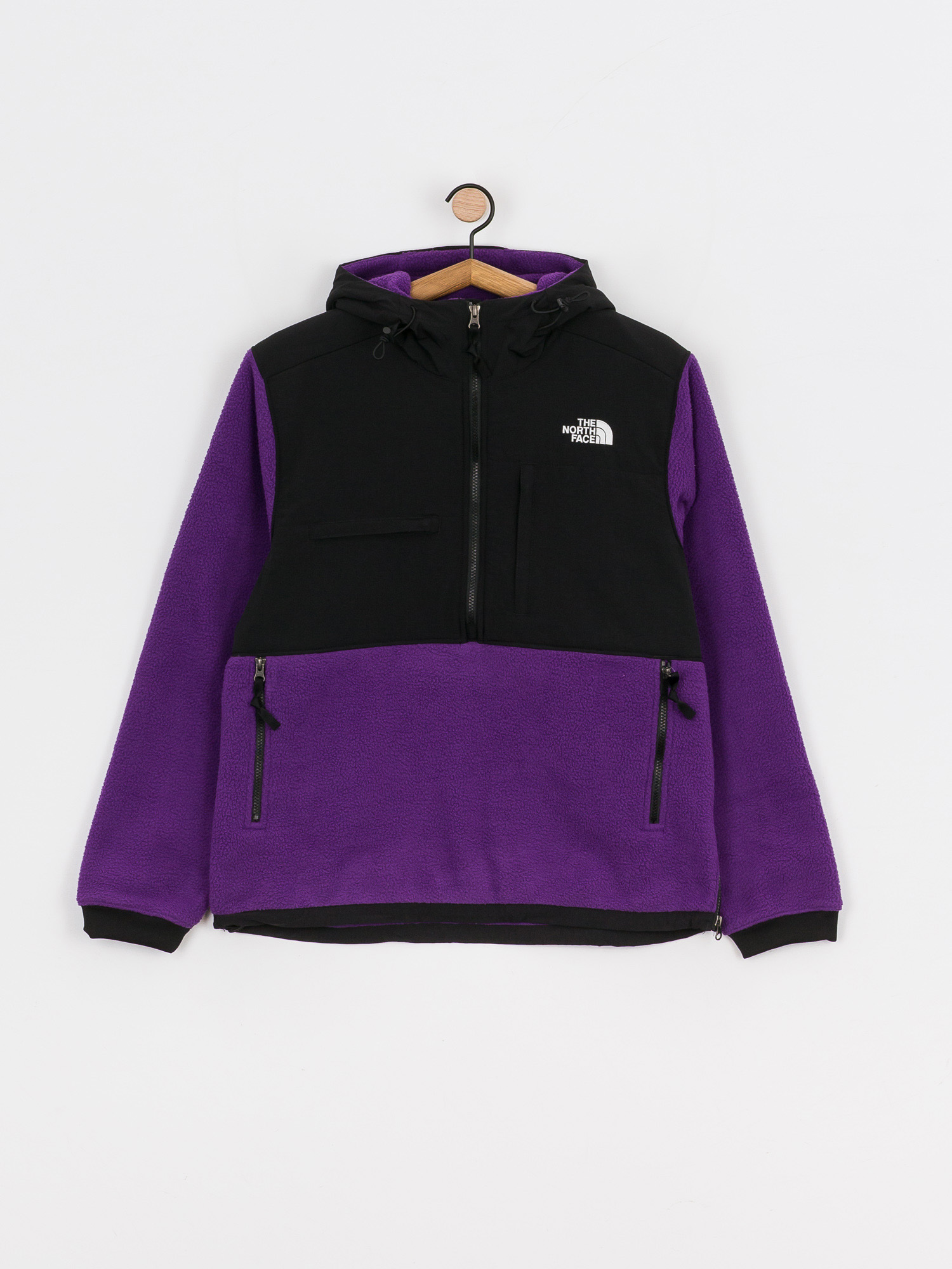 north face fleece jacket purple