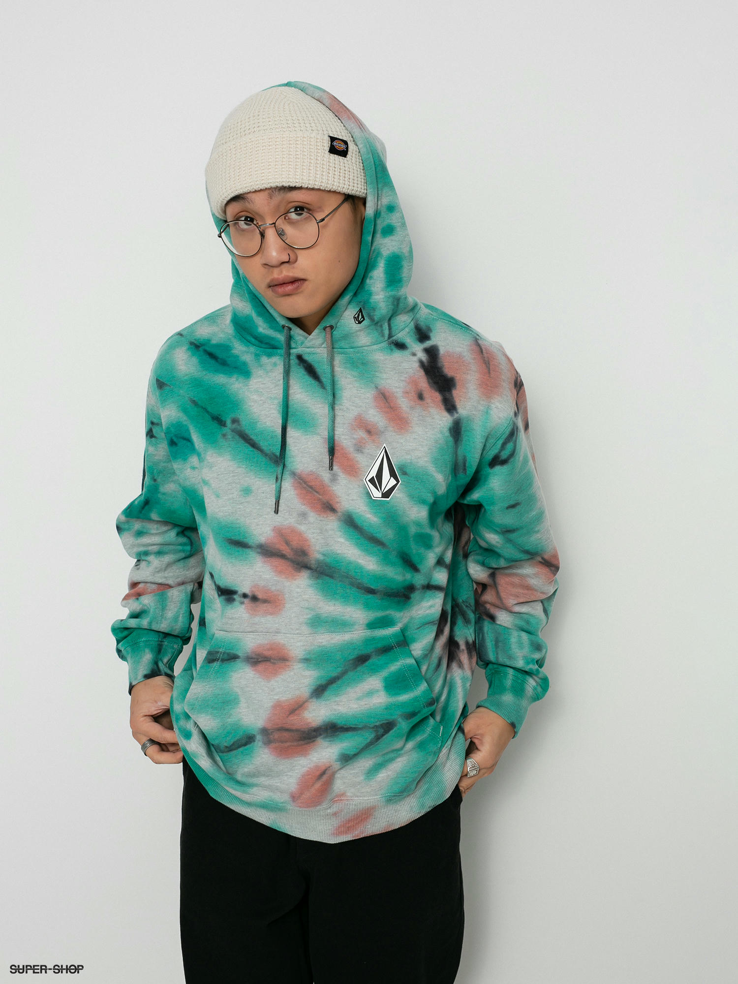 volcom sweatshirt tie dye