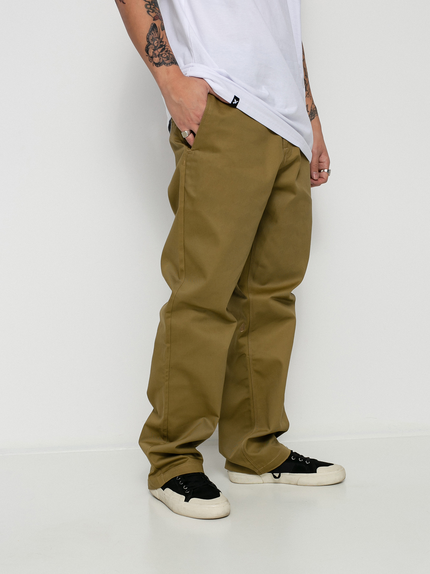 Volcom Frickin Skate Chino Pants (dark khaki)