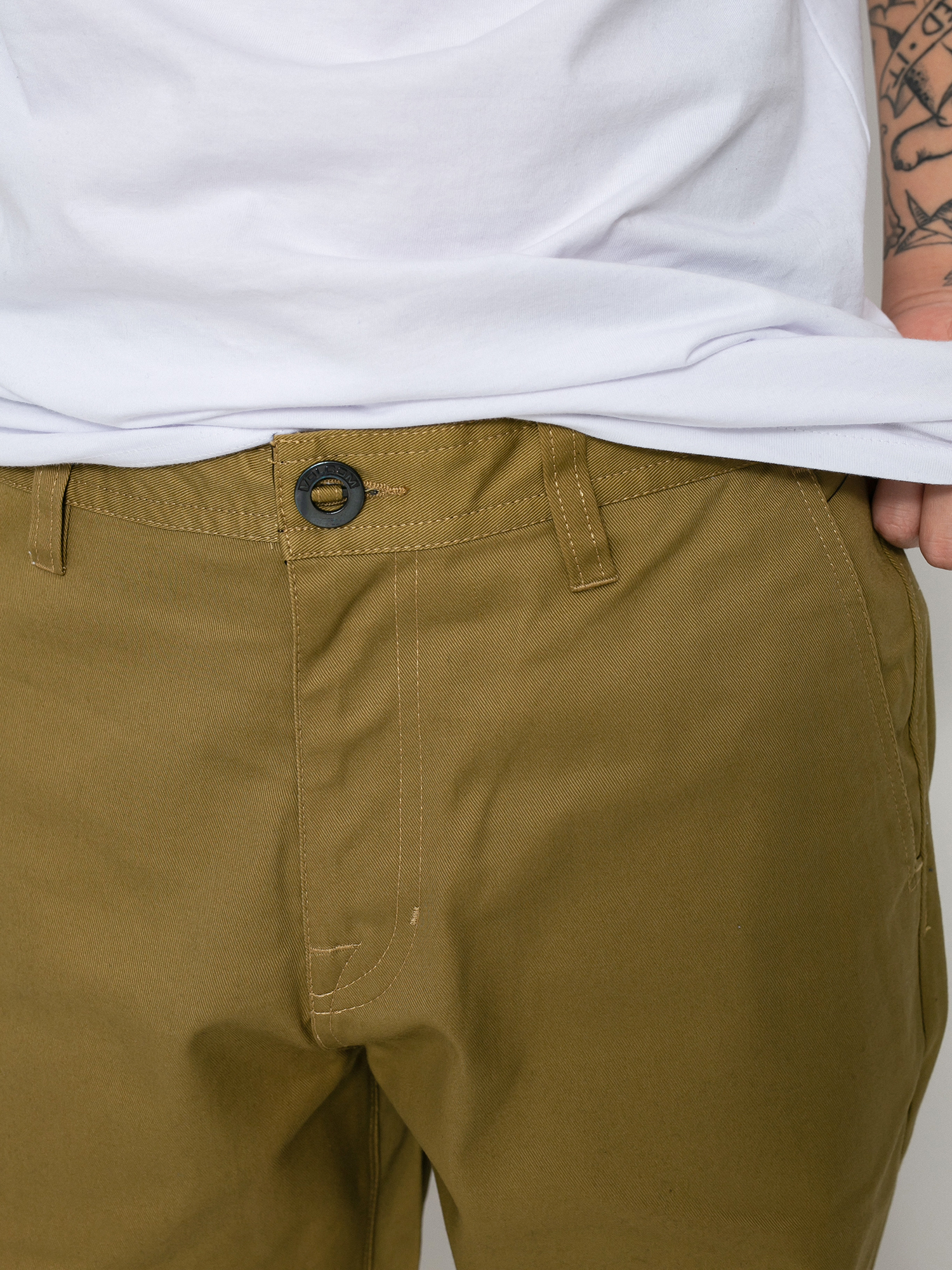 Volcom Frickin Skate Chino Pants (dark khaki)