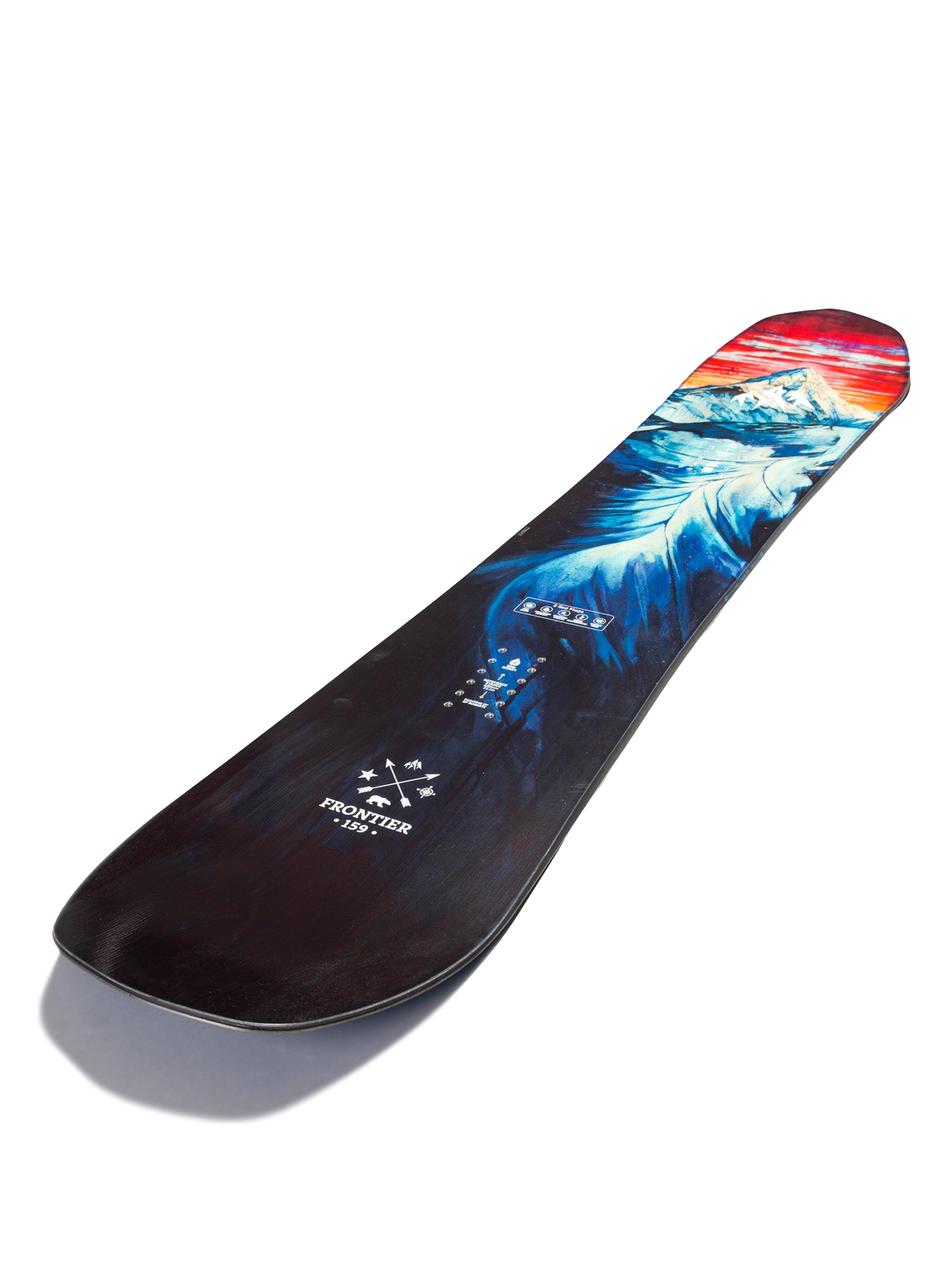 Jones Snowboards Frontier Snowboard - multicolor (blue/back)