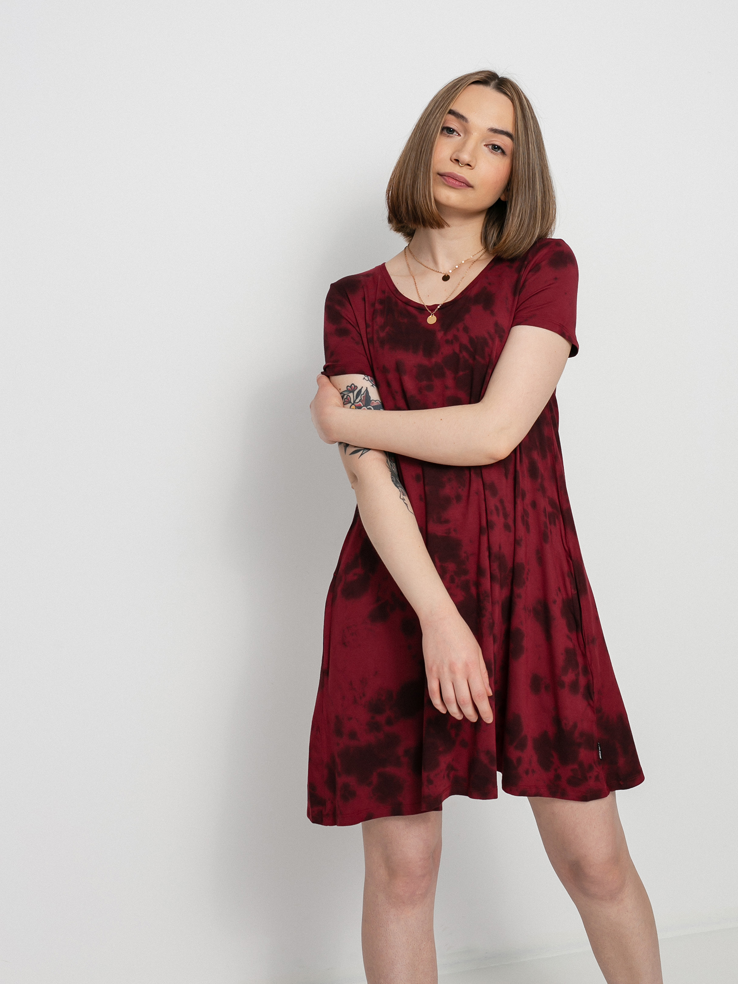 Volcom Be Easy Babe Dress Wmn (auburn)