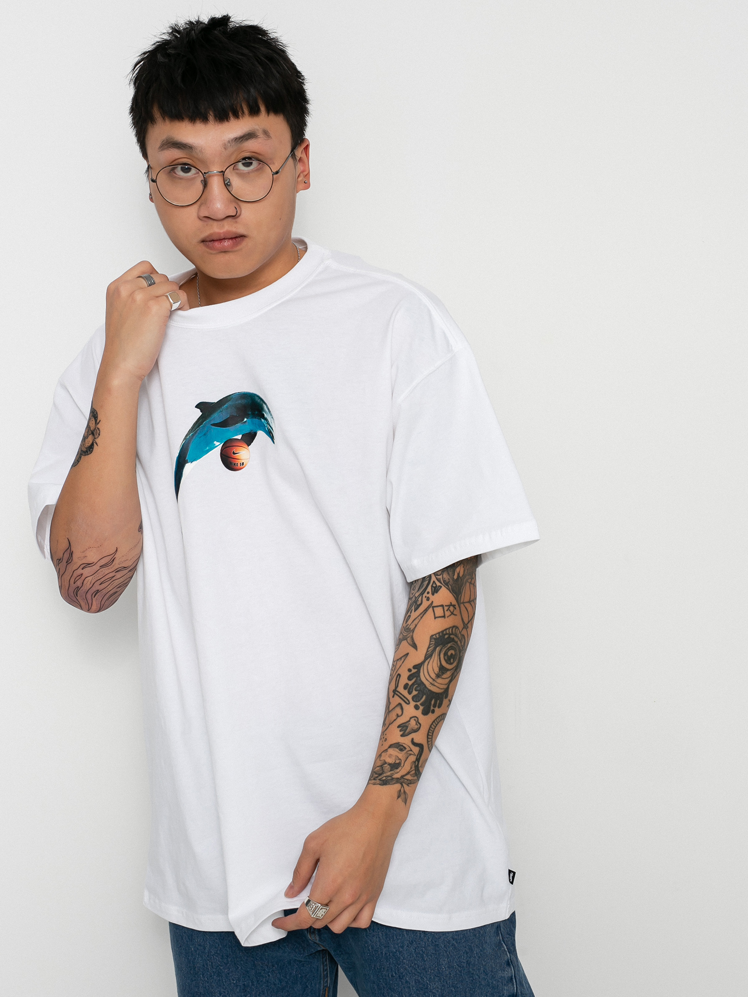 nike sb shirt white
