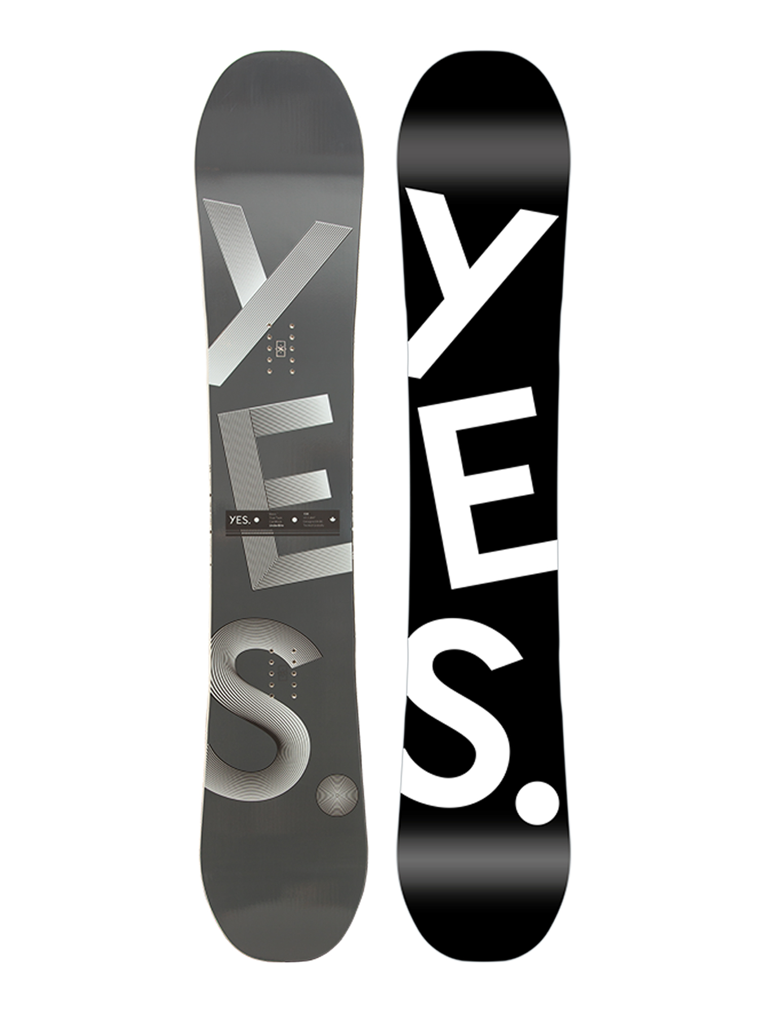 Yes Basic Snowboard - black (black/white)