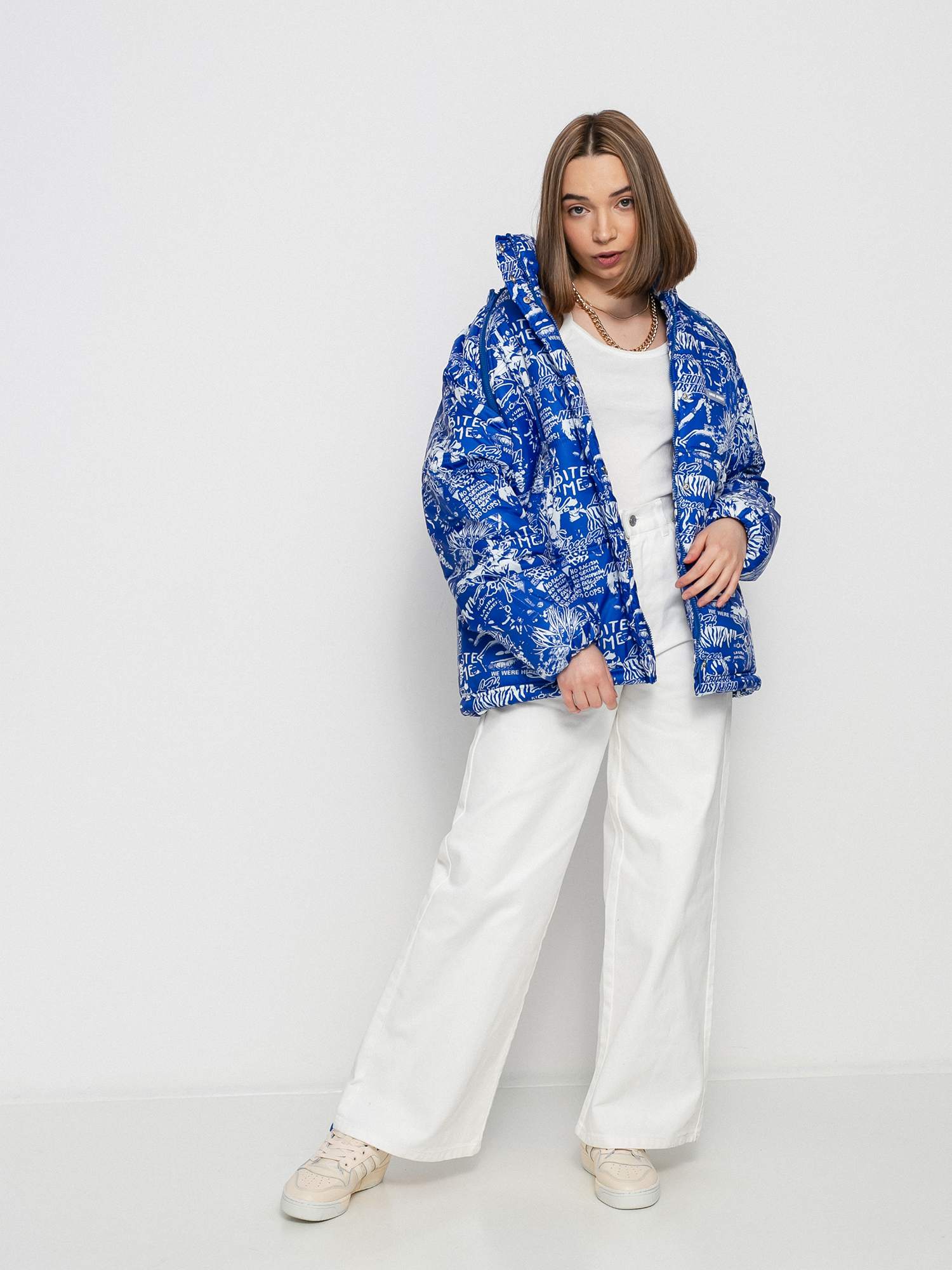 Local Heroes Riot Puff Jacke Wmn (blue/white)